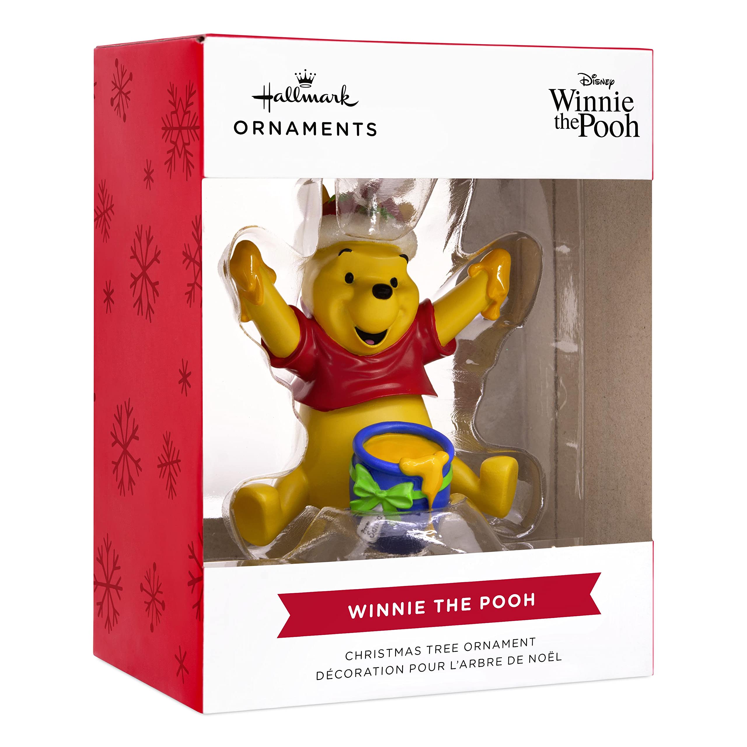 Hallmark Disney Santa Winnie The Pooh with Honey Pot Christmas Ornament