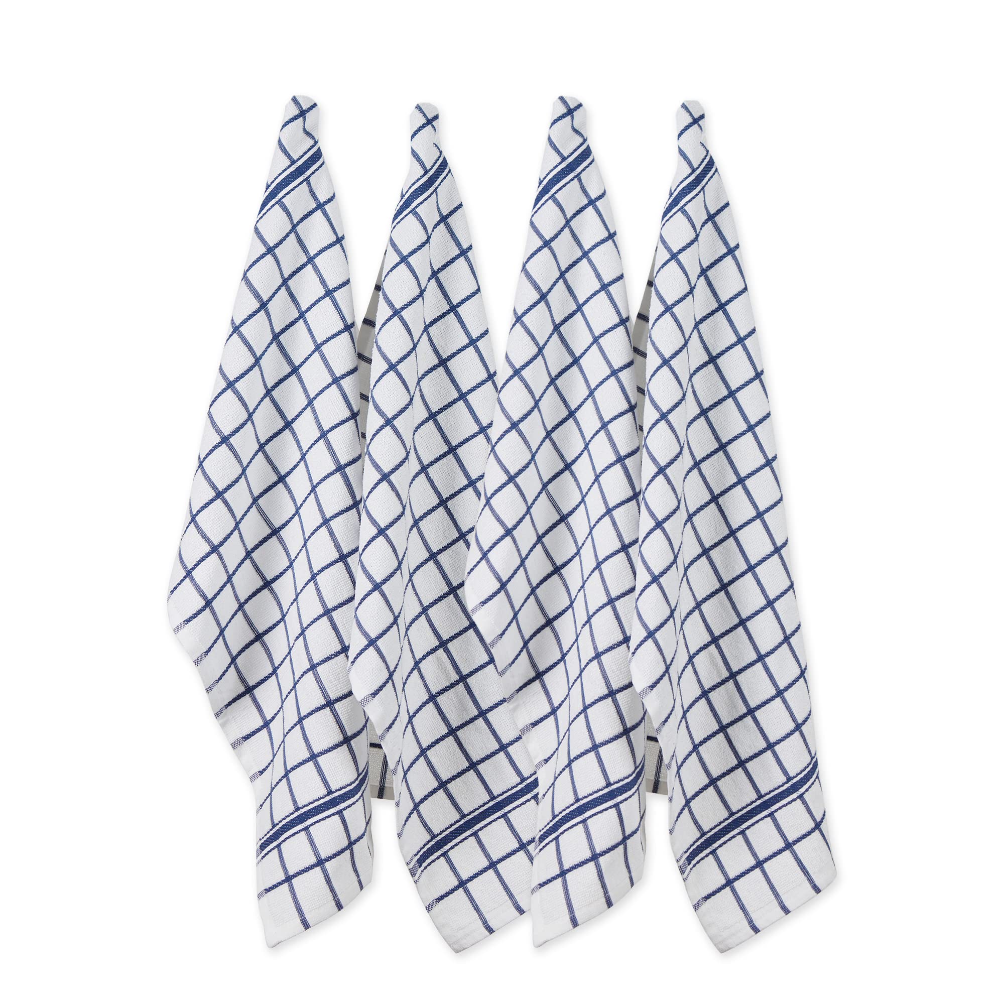 Dii Basic Terry Collection Dish Towel Set, 16X26'', Blue 4 Piece (Camz75287)