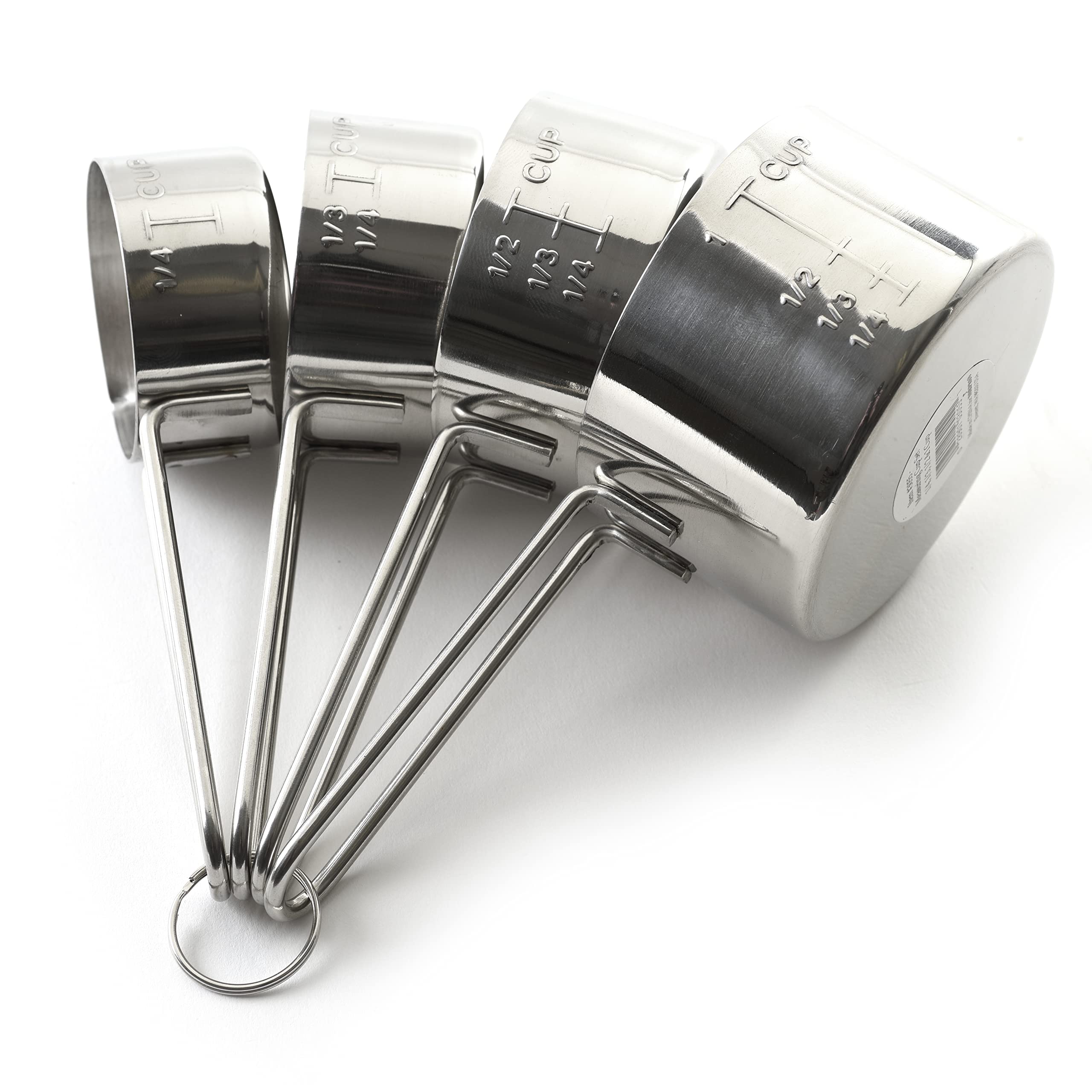 Norpro, Silver 4-Piece Stainless Steel Measuring Cup Set