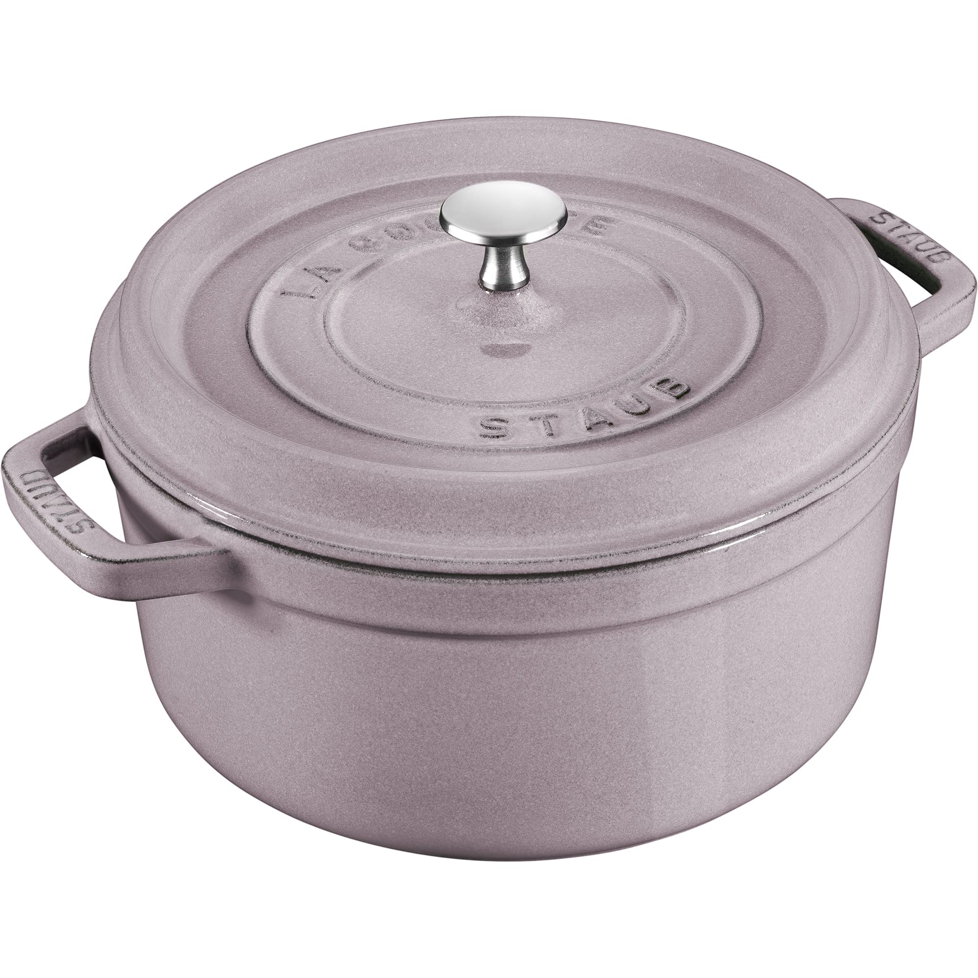 Staub Cast Iron 7-Qt Round Cocotte - Lilac