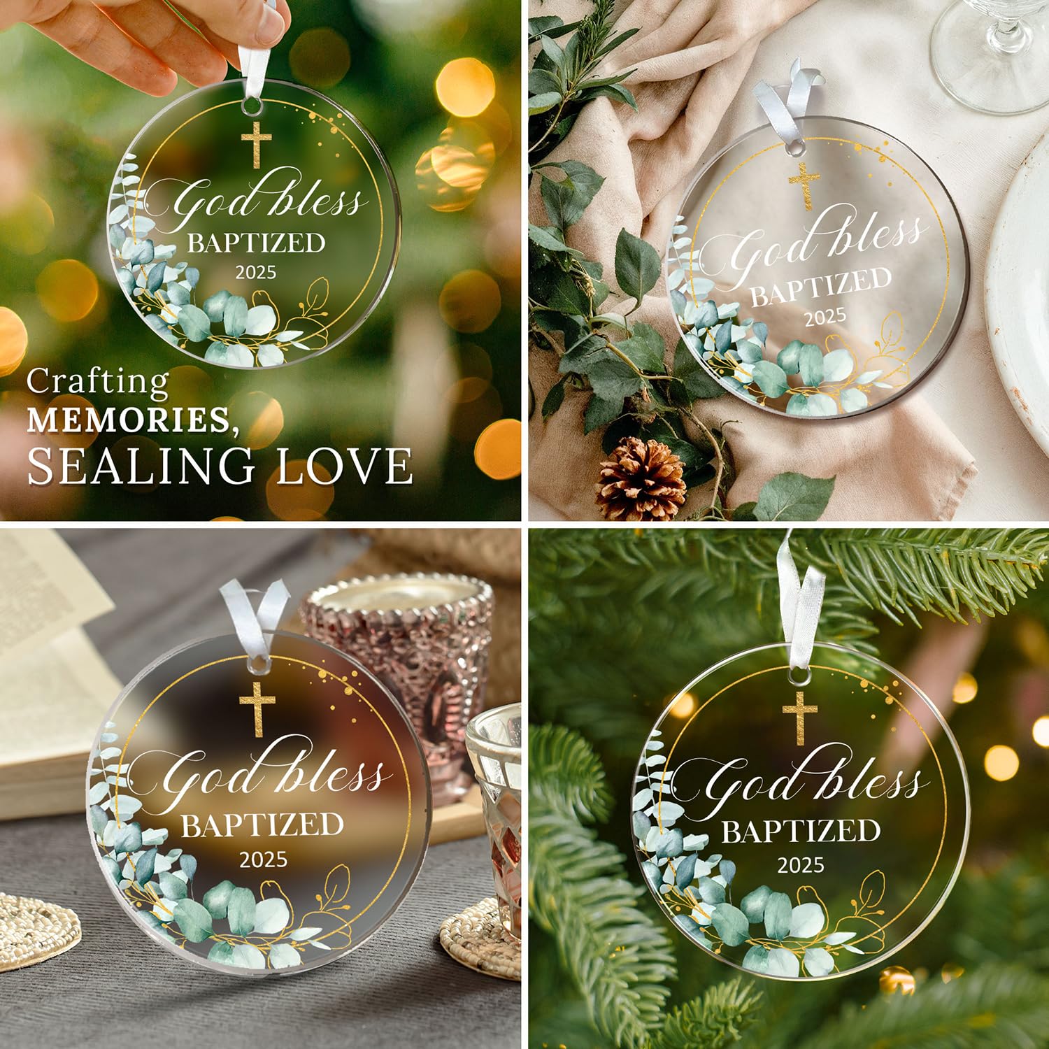 HEXMOZ Baptism Gifts - Christening Gifts for Boys Girls Kids Adults Men Women - Baby Boy, Girl Catholic Baptism Gift for Godson,