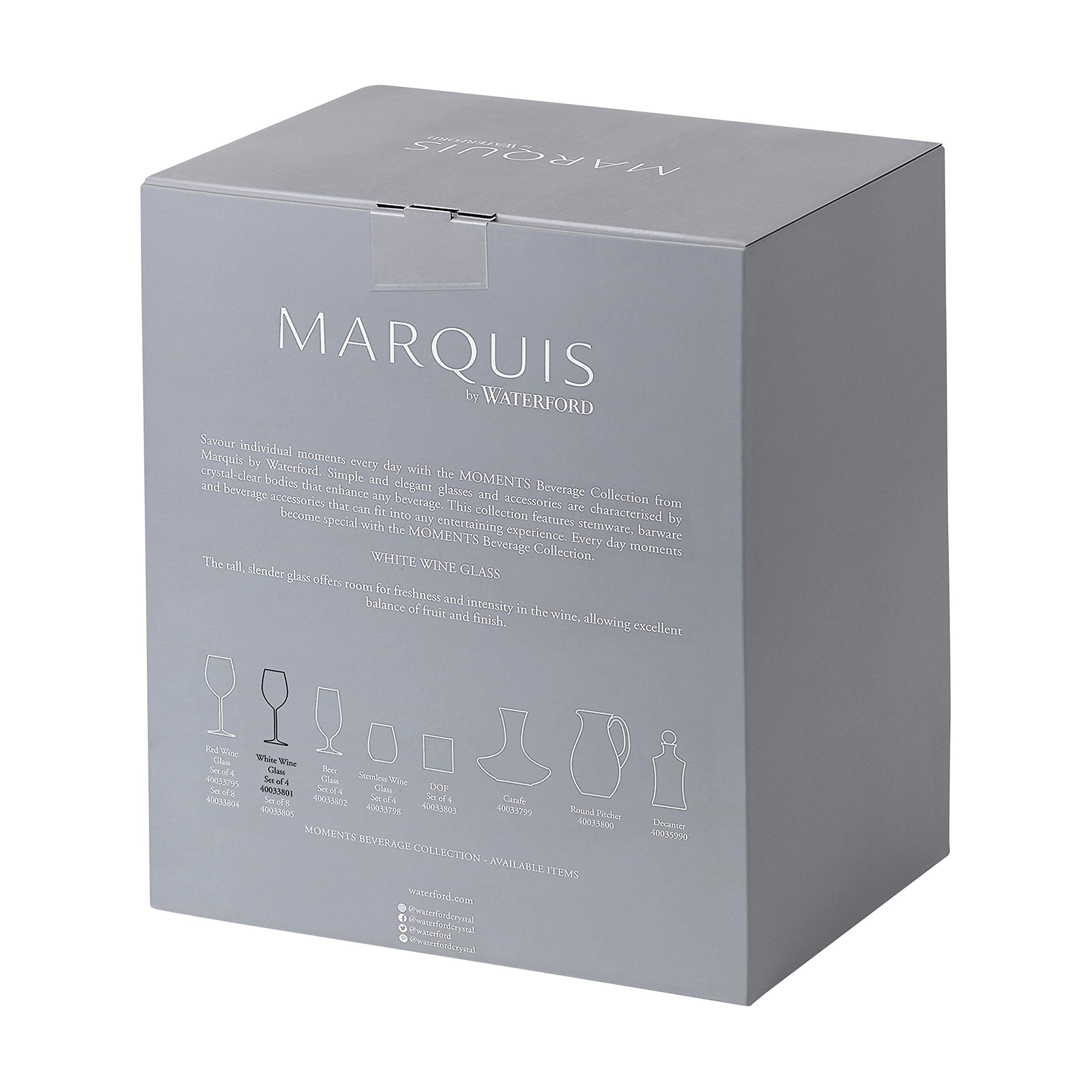 Marquis By Waterford Moments Highball, Set Of 4, 15 Oz