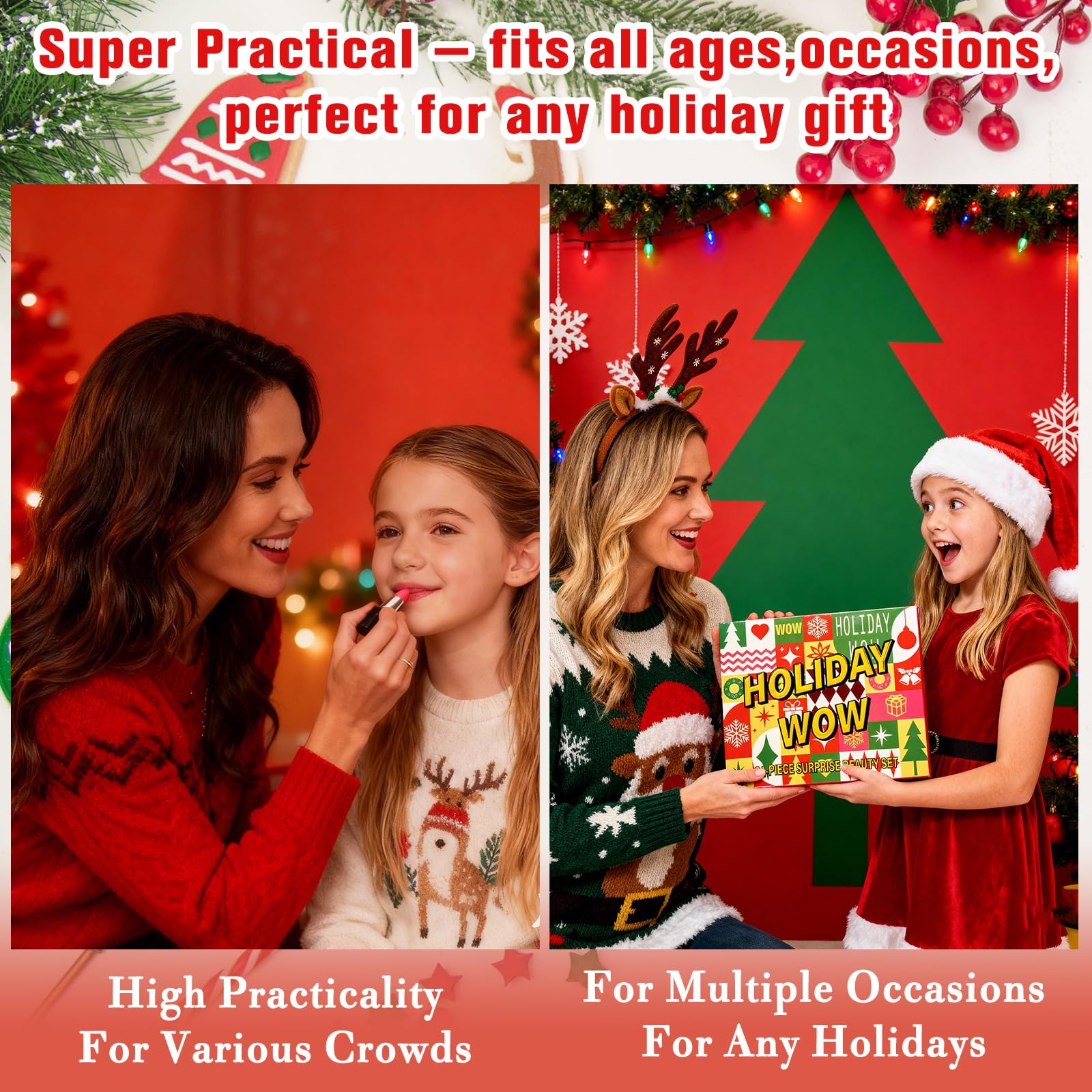 Makeup Advent Calendar 2025 - Beauty Advent Calendar with 24 Days of Individually Boxed Surprises - Christmas Countdown Calendar