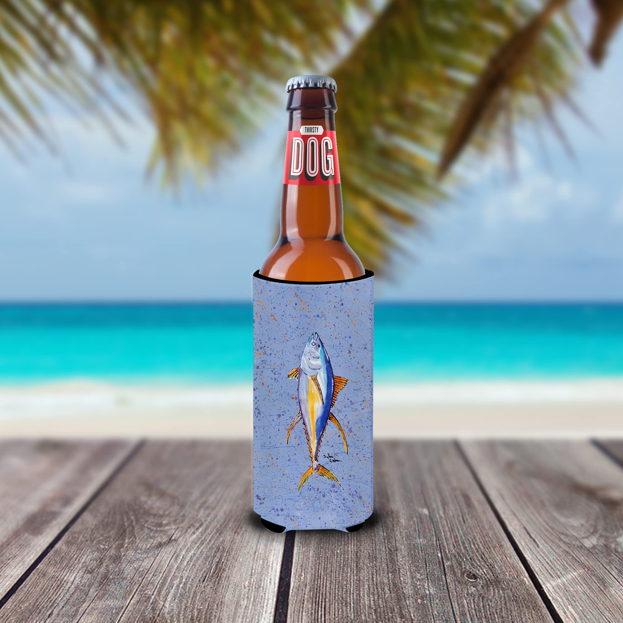 Fish Tuna Ultra Beverage Insulators for slim cans 8356MUK