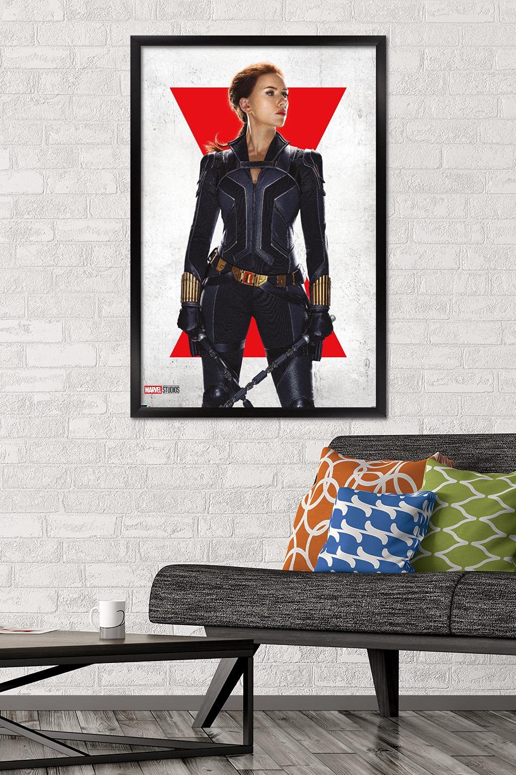 Trends International Marvel Black Widow - Black Widow One Sheet Wall Poster, 22.37'' X 34.00'', Black Framed Version