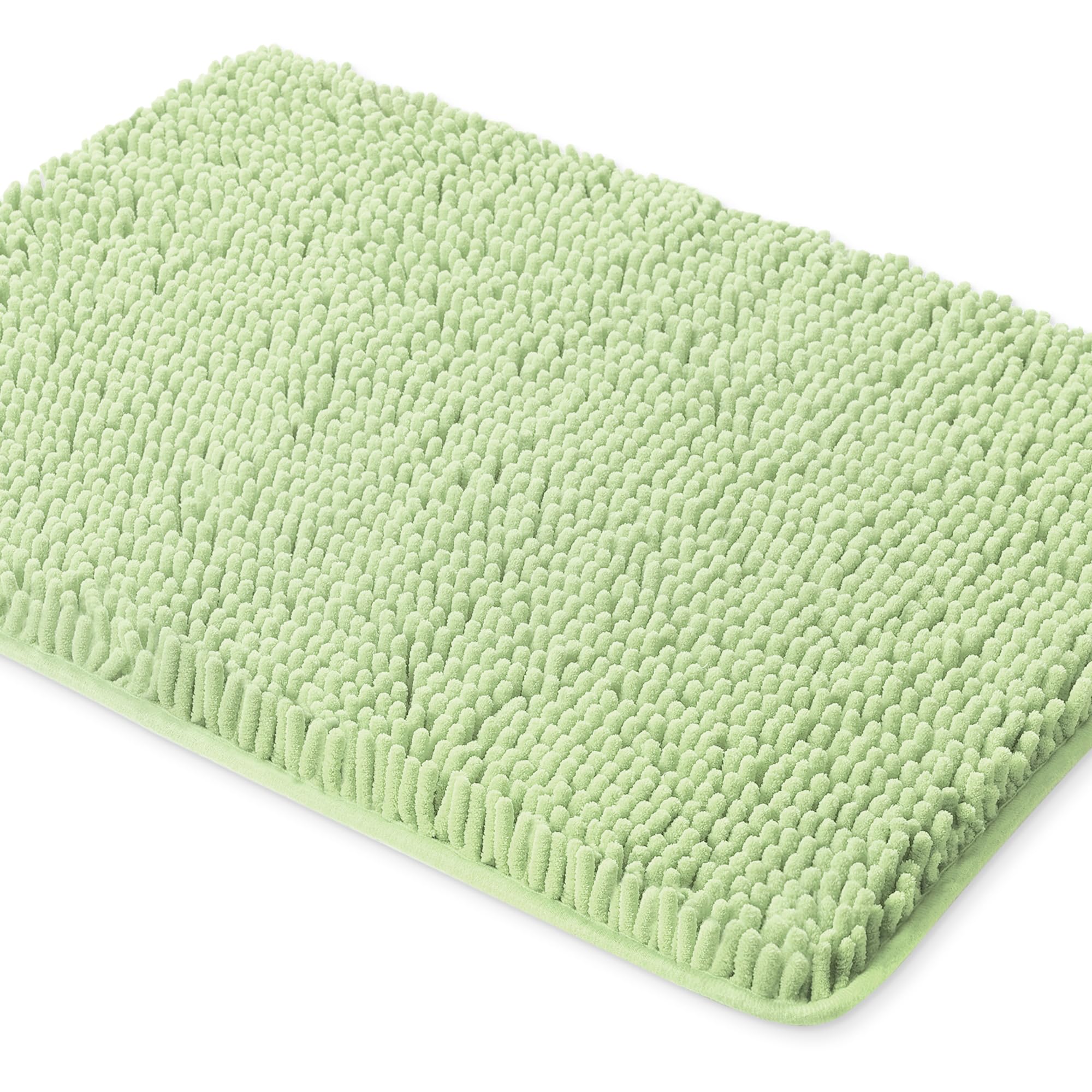 Yeaban Seafoam Green Bathroom Rugs - Thick Chenille Bath Mats | Absorbent And Washable Bath Rug Non-Slip, Plush And Soft Rugs Fo