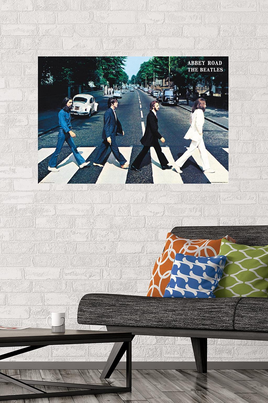Trends International Beatles Abbey Road Wall Poster, Unframed, 22.375" x 34", Model RP15893, Ideal for Bedroom Decor