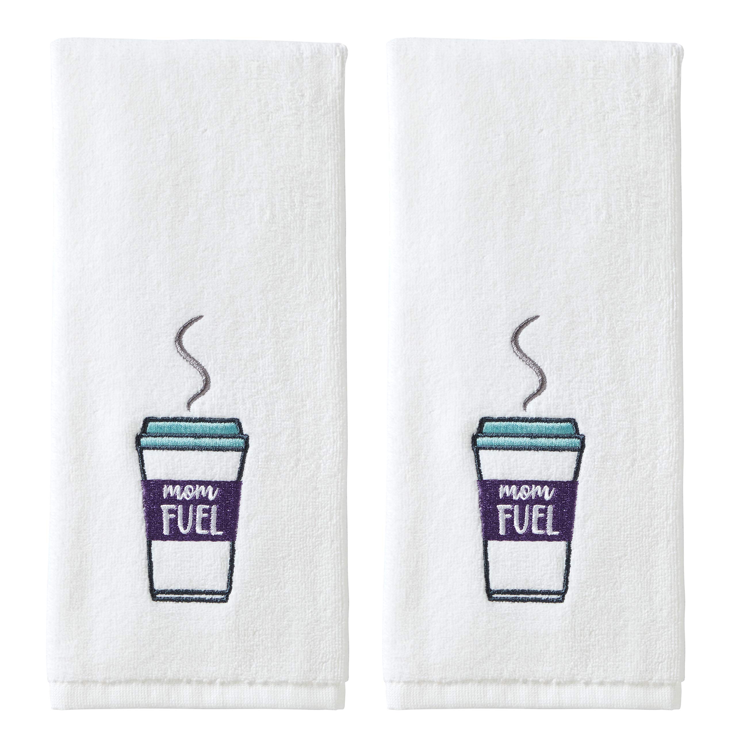 Skl Home By Saturday Knight Ltd. Mom Fuel Hand Towel (2-Pack), White
