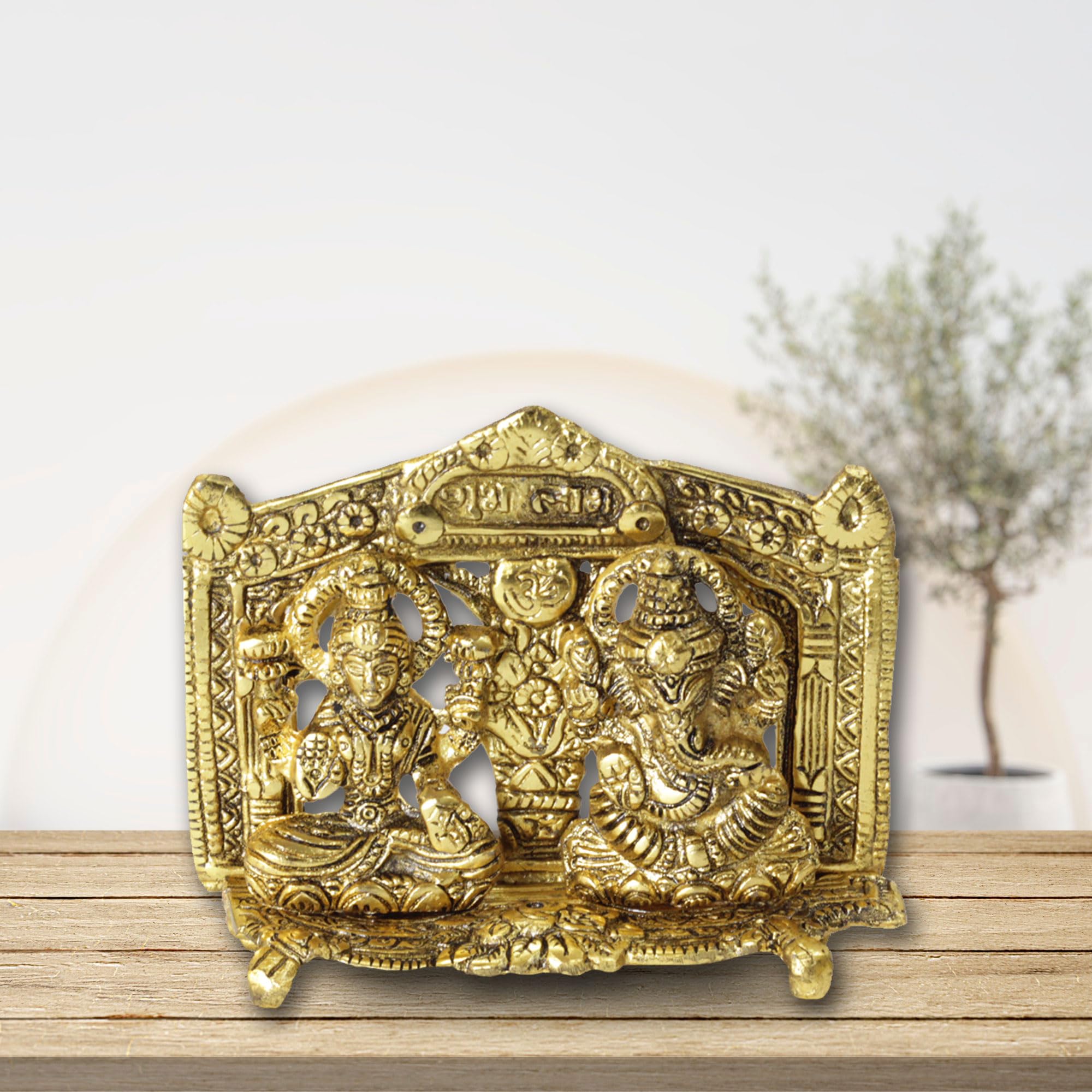 The Quirky Home Handcrafted Lakshmi Ganesh Idol Murti Statue Sculpture For Home Office Mandir Temple. For Pooja Room. God Idols