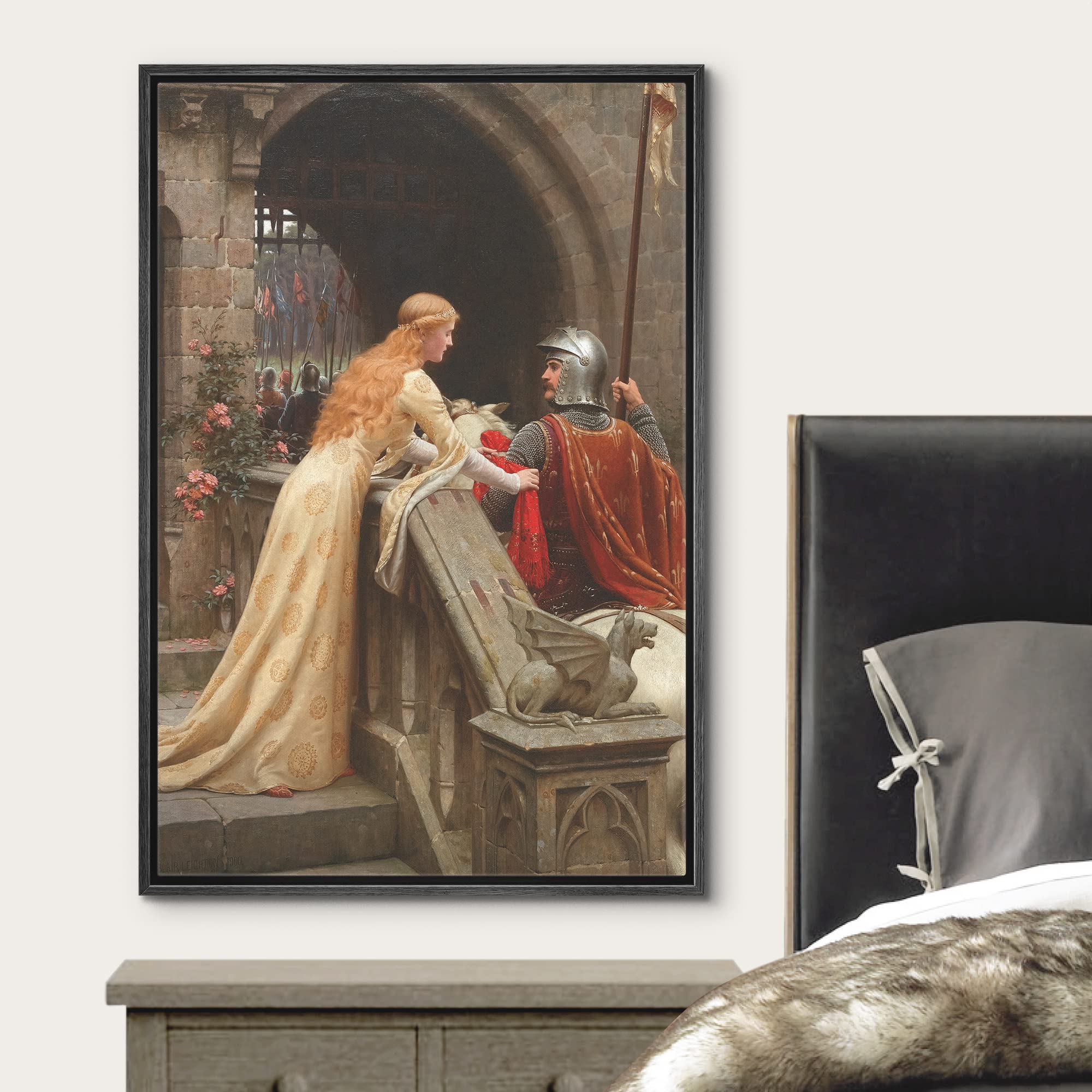 Wall26 Framed Framed Canvas Print Wall Art God Speed By Edmund Leighton Nature Wilderness Illustrations Fine Art Traditional Sce