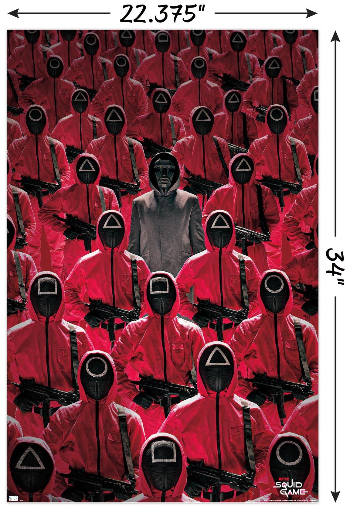 Trends International Netflix Squid Game - Key Art Wall Poster, 22.375'' X 34'', Unframed Version