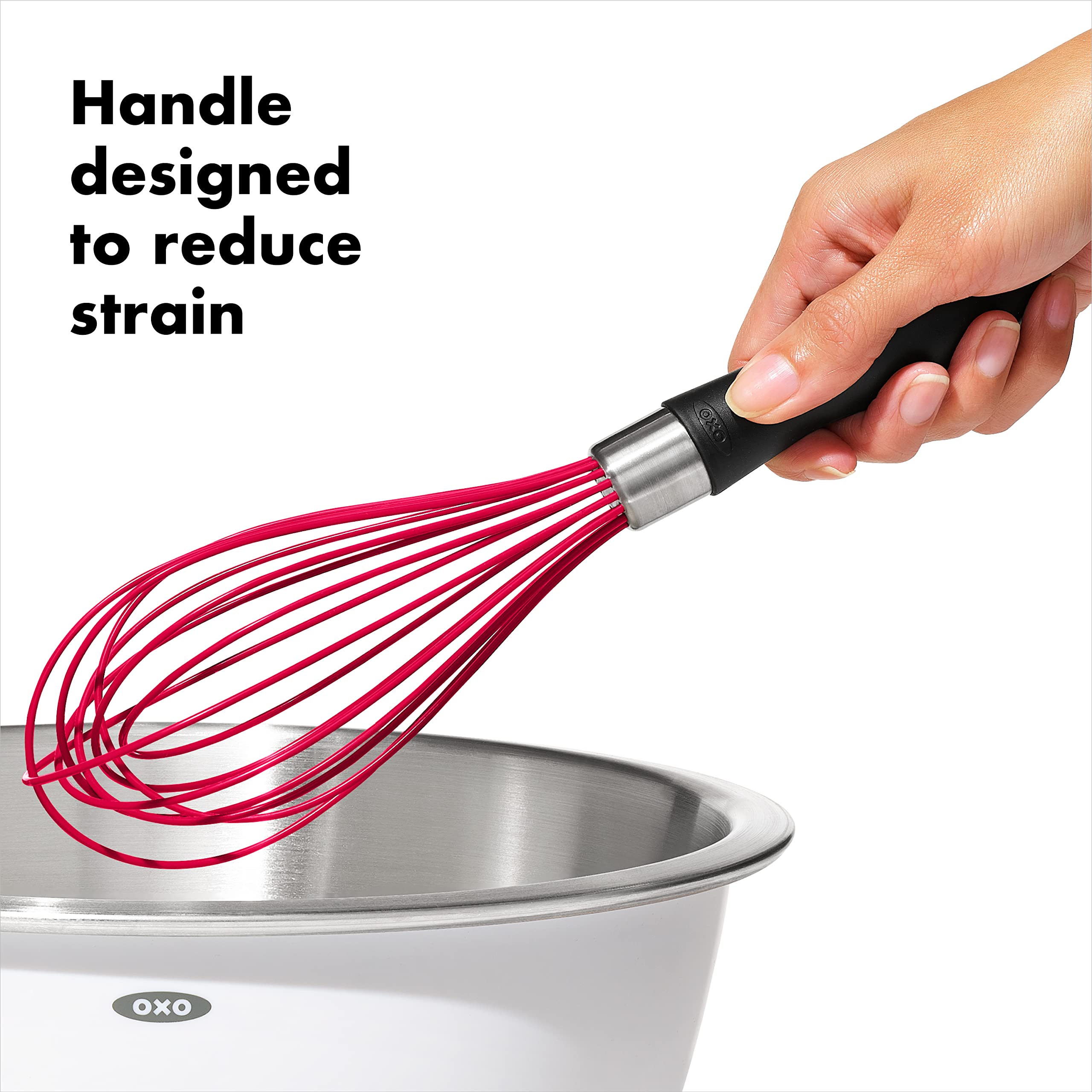 Oxo Good Grips 9-Inch Silicone Whisk - Red