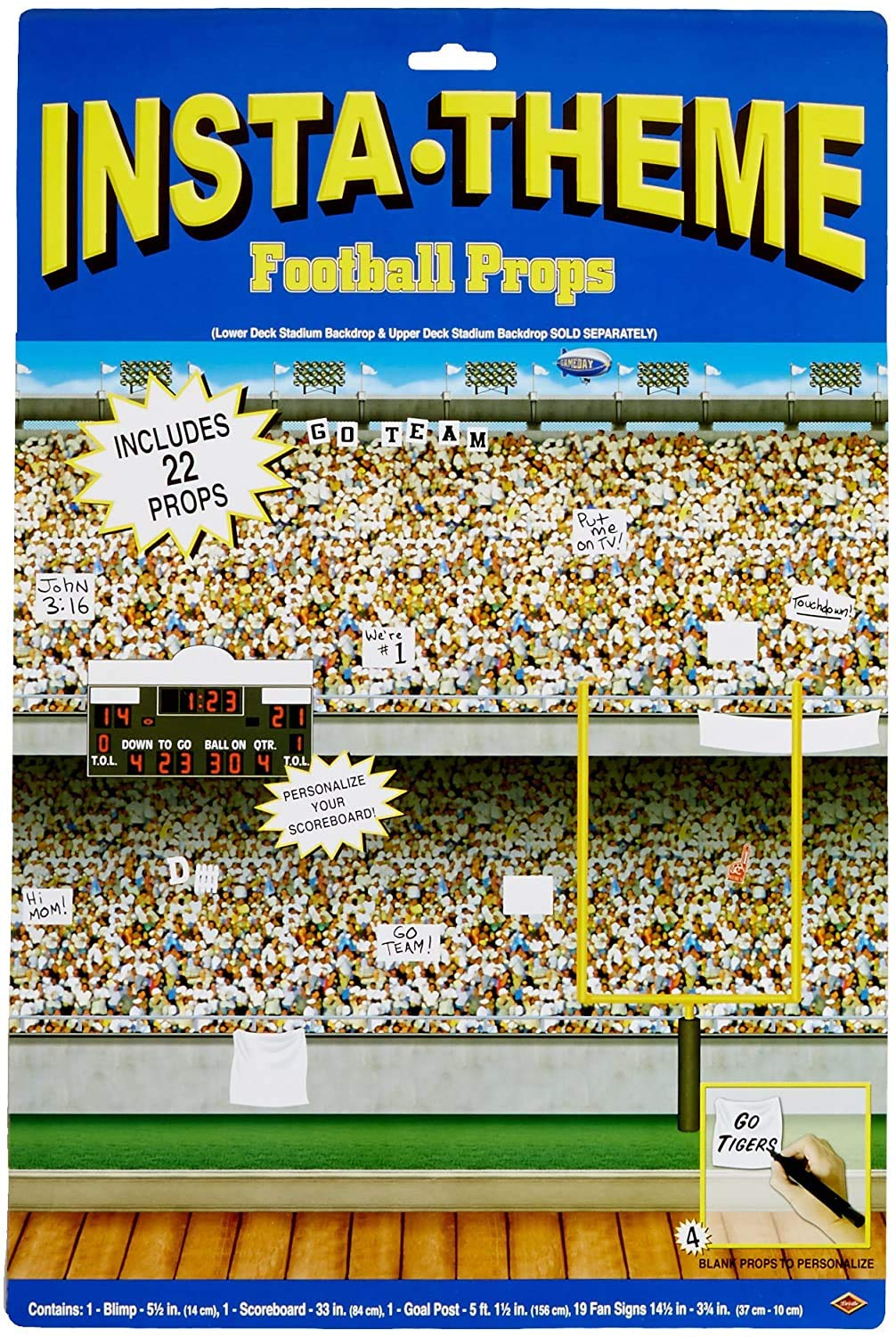 Beistle Football Props Insta Theme