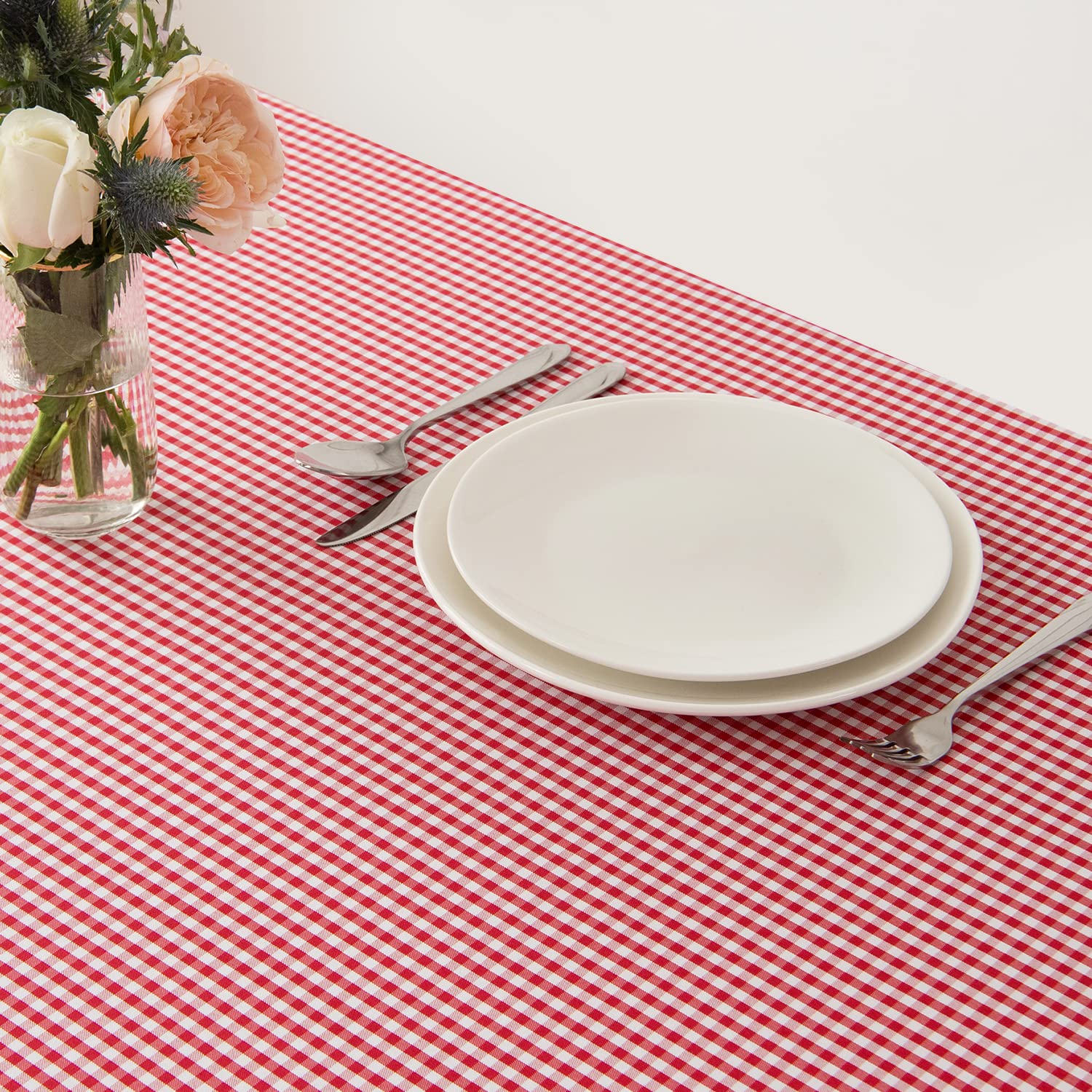 Maxmill Square Checkered Tablecloth Water Resistance Antiwrinkle Spillproof Heavy Weight Gingham Table Cloth Buffalo Plaid For B