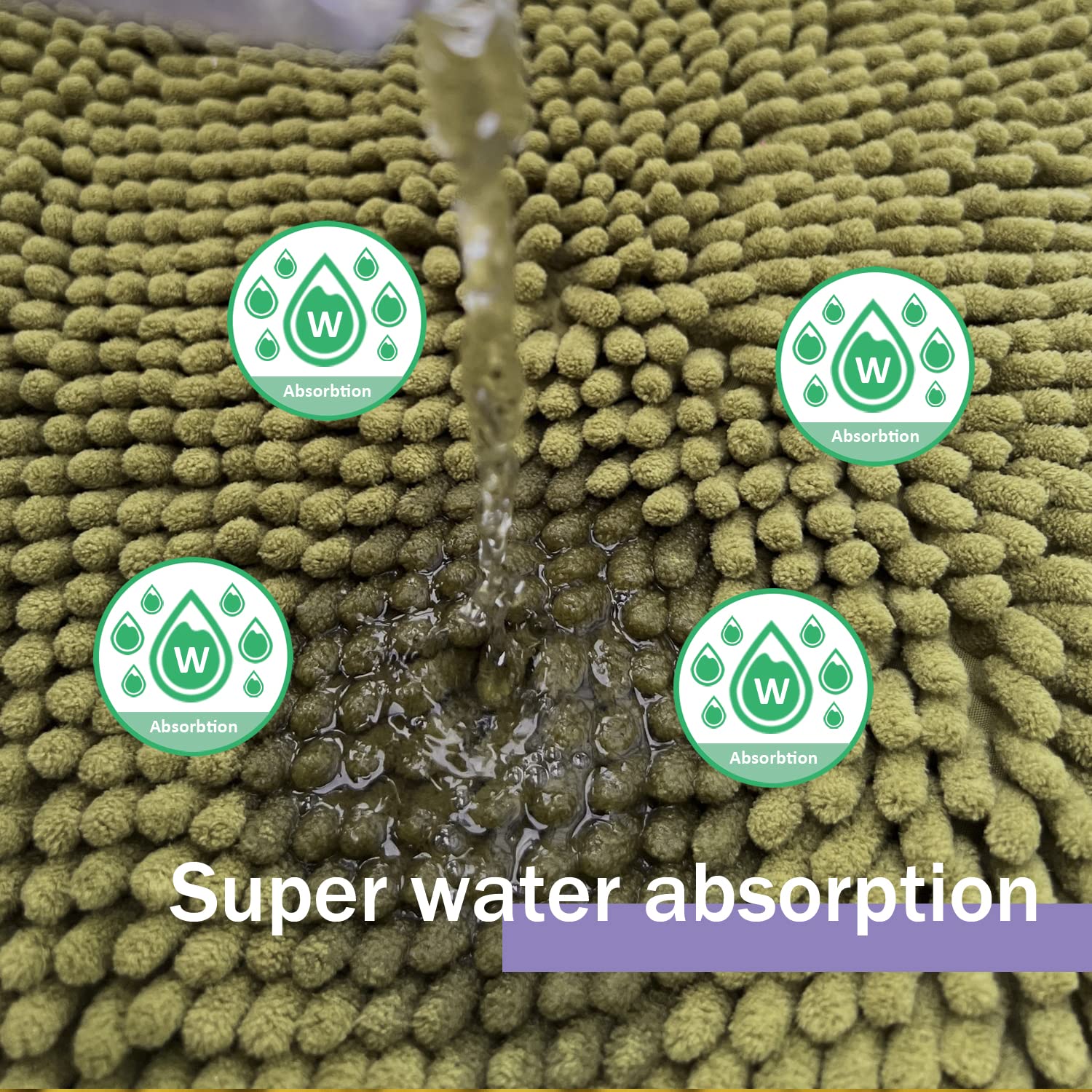 Bathroom Rugs Sets 3 Pieces, Chenille Bathmat, Bathroom Mats Set, Ultra Soft Bath Rug, And Absorbent Bathroom Sets, Machine Wash