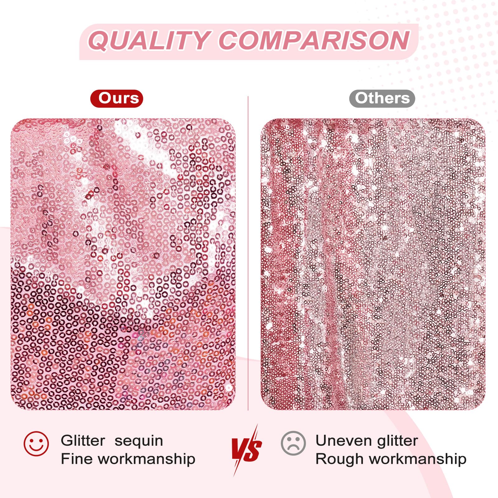 Partydelight Sequin Tablecloth Fuchsia Pink Rectangle 60X102 Shimmer Table Cloths Sparkle Glitter Decorations