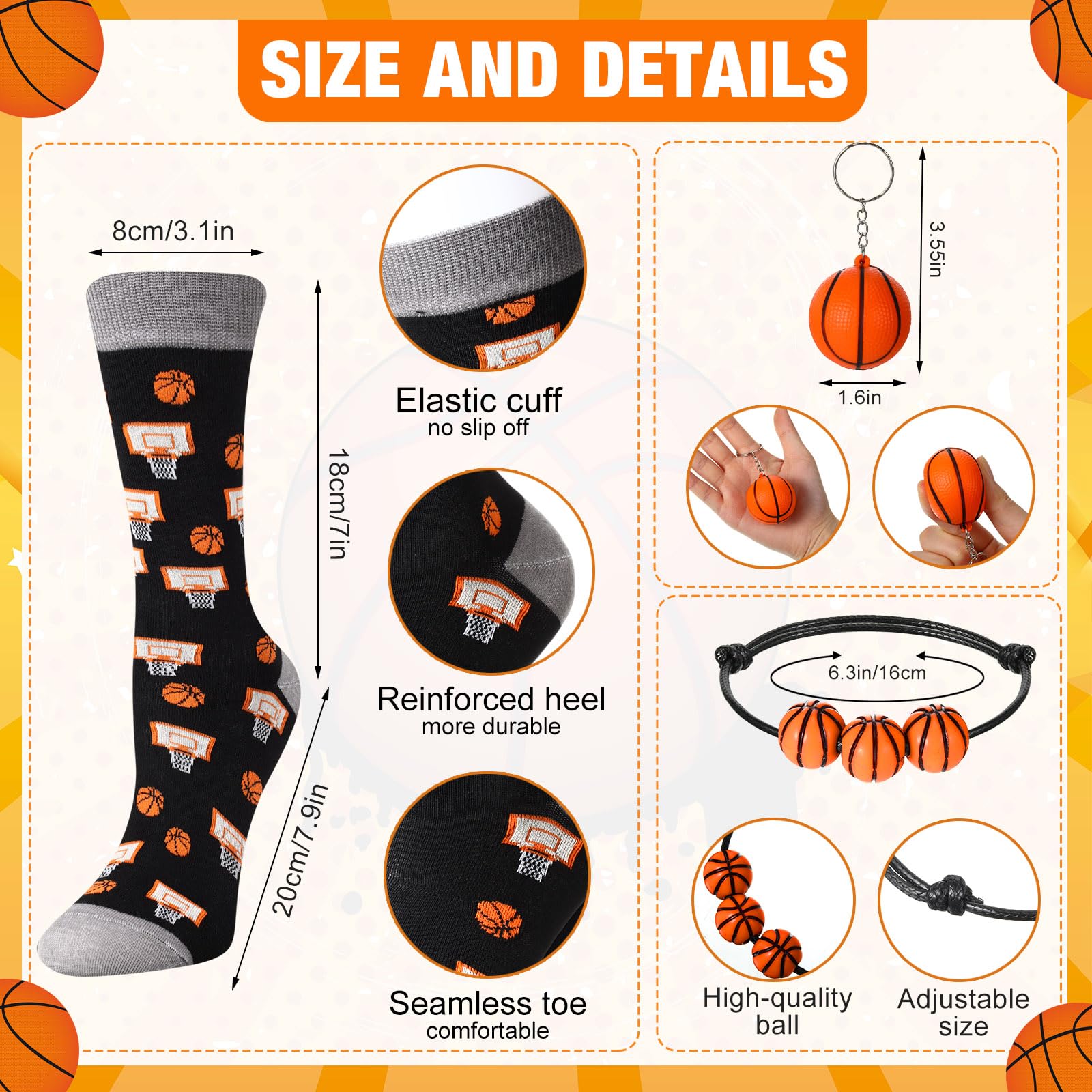 Pickmesh 24 Pieces Funny Football Gifts Bulk Football Plastic Cups With Straw And Lid Novelty Football Crew Socks Bracelet And K