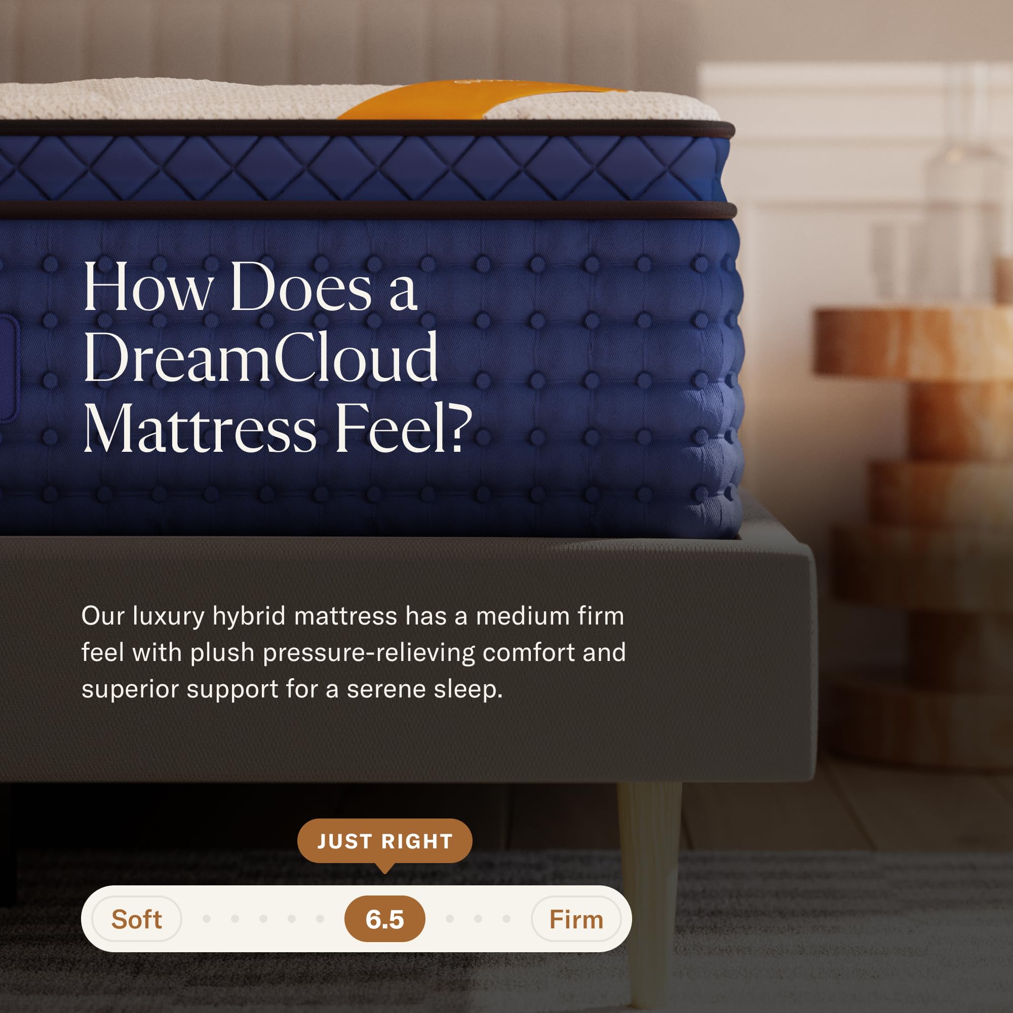 DreamCloud Premier Rest 16" Cal King Mattress - Luxury Hybrid Memory Foam, 8 Layers, White, Model 143795P, 365 Night Trial, Forever Warranty