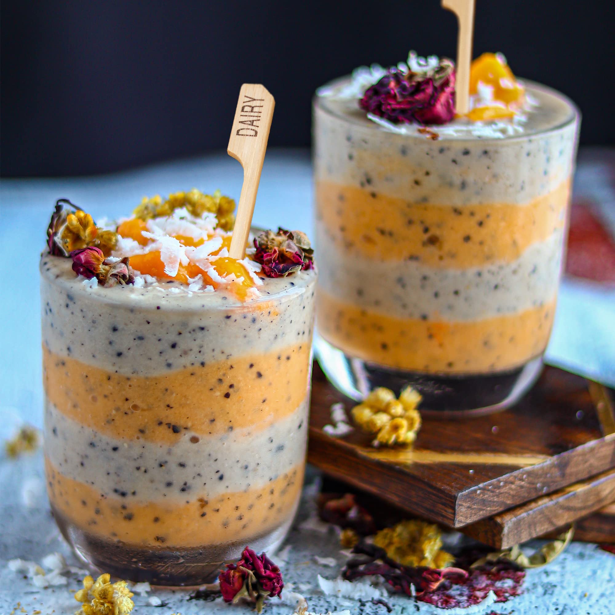 Bamboomn - Dairy Marker Bamboo Paddle Pick - 3.5'' (8.9Cm) - 300 Pieces