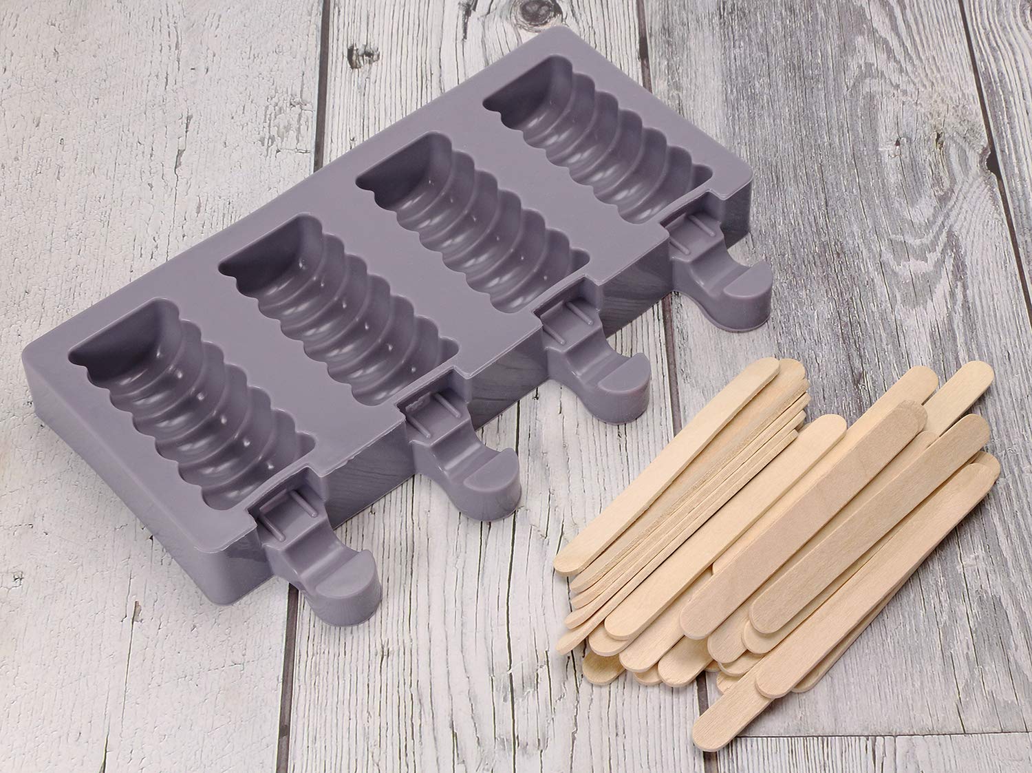 Mini Skater 1 Picece 4 Cavities Mini Ice Pop Molds Silicone Molds Ice Cream Candy Bar Making Tool Juice Shape Ice Pop Barrel Diy