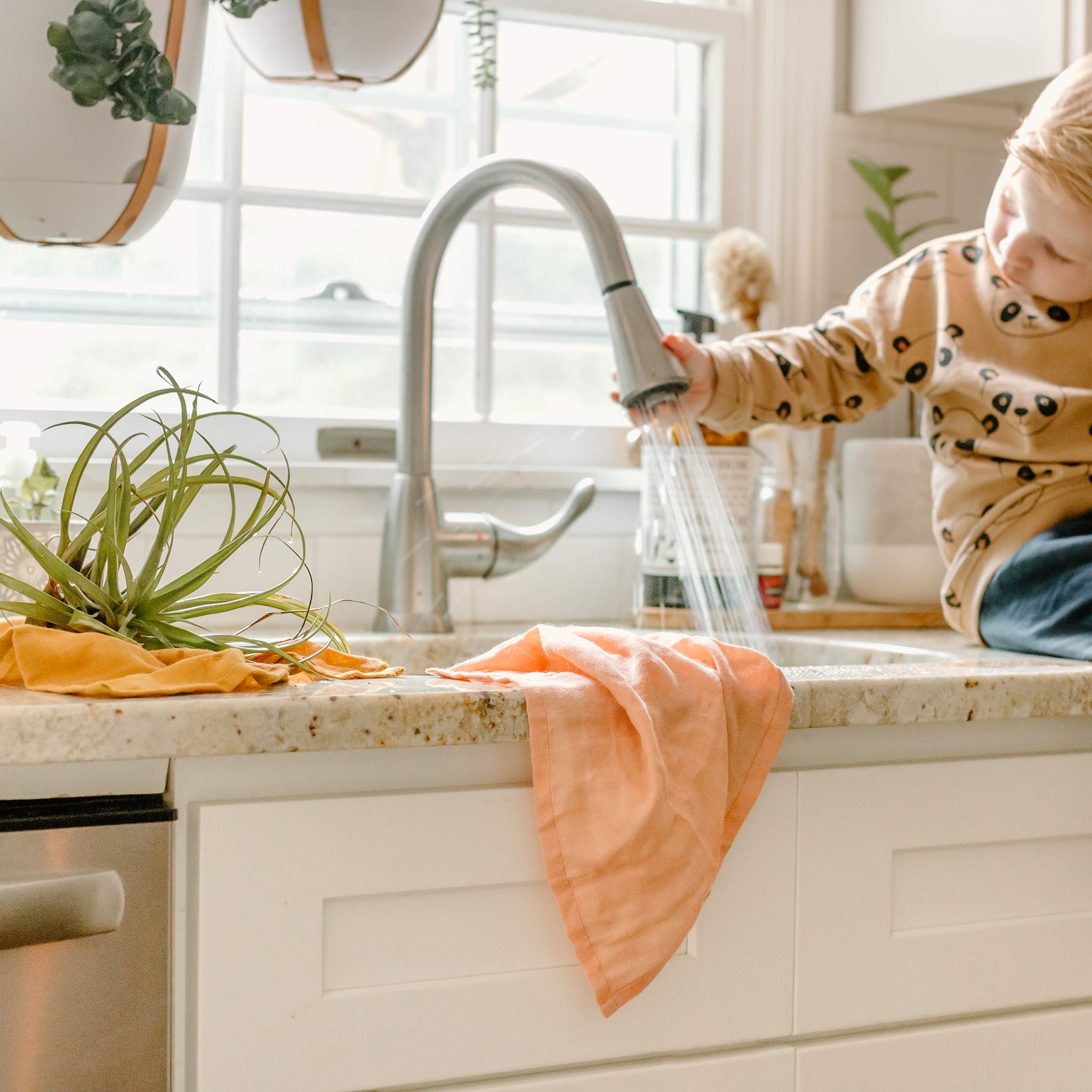 Full Circle Kind Collection Plant-Dyed Organic Cotton, Dish Towel, Turmeric