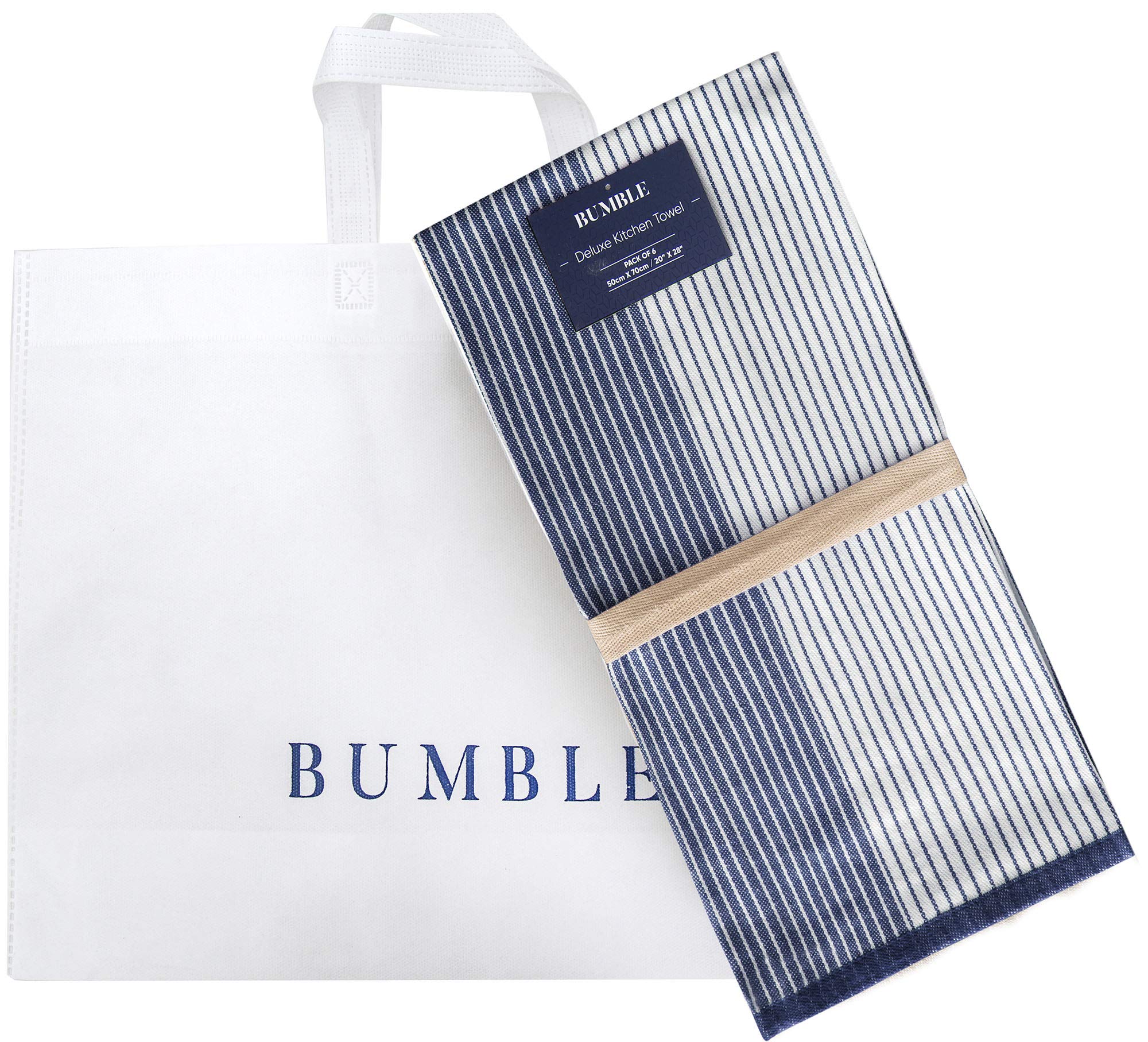 Premium Kitchen Dish Hand Towels (20   X 28   , 6 Pack) | Large,Cotton Flat & Terry Highly Absorbent Tea Towels Set With Hanging