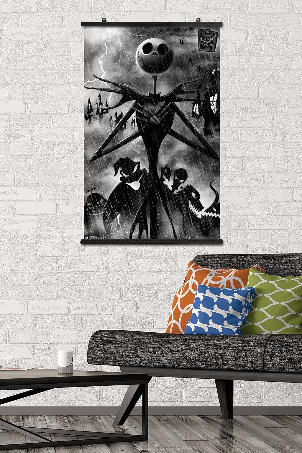 Trends International Wall Poster - Disney Tim Burton's The Nightmare Before Christmas, 22.37" x 34", Poster & Mount Bundle