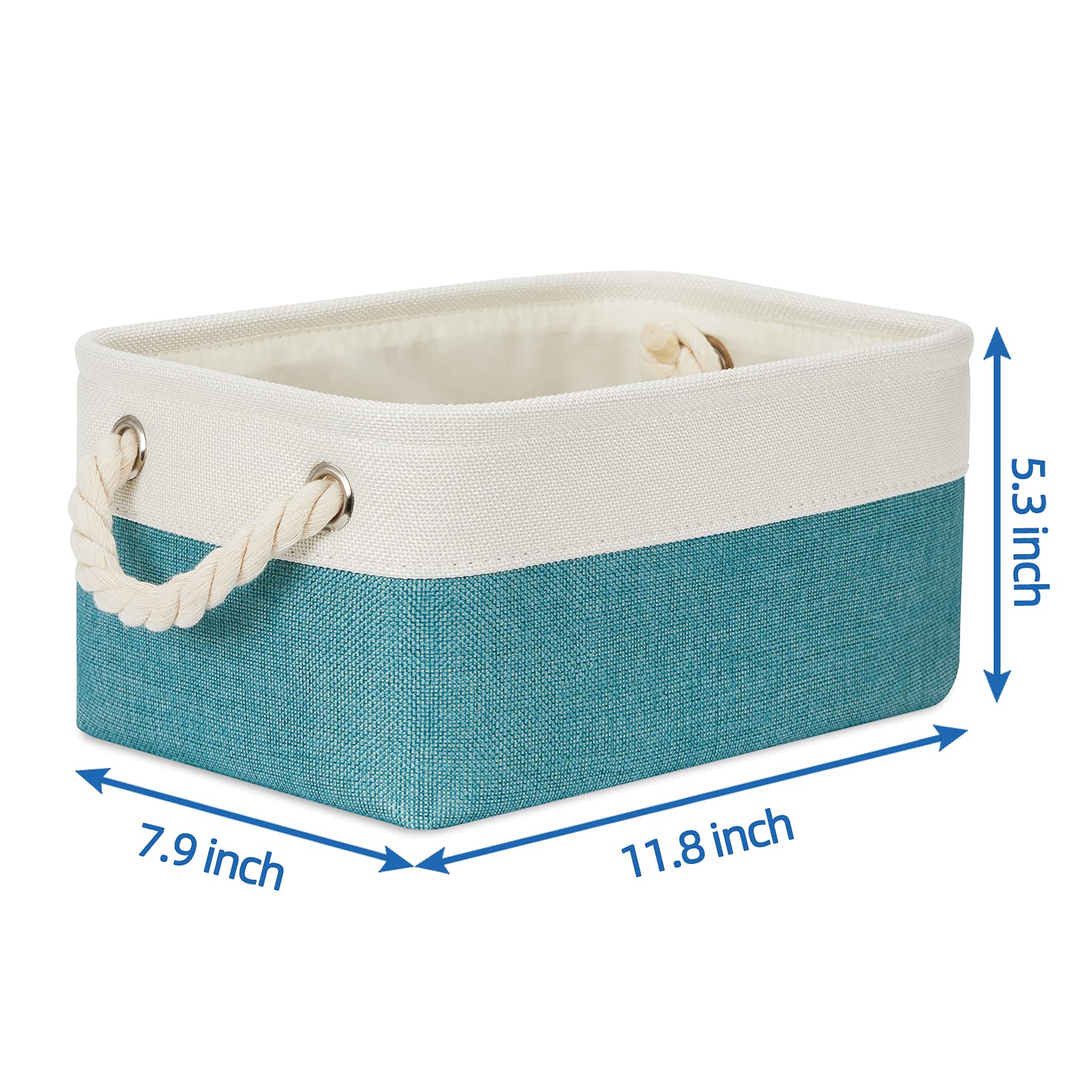 Temary Small Fabric Baskets Shelf Storage Baskets For Organizing 6 Pcs Decorative Baskets For Gifts Empty Collapsible Small Stor