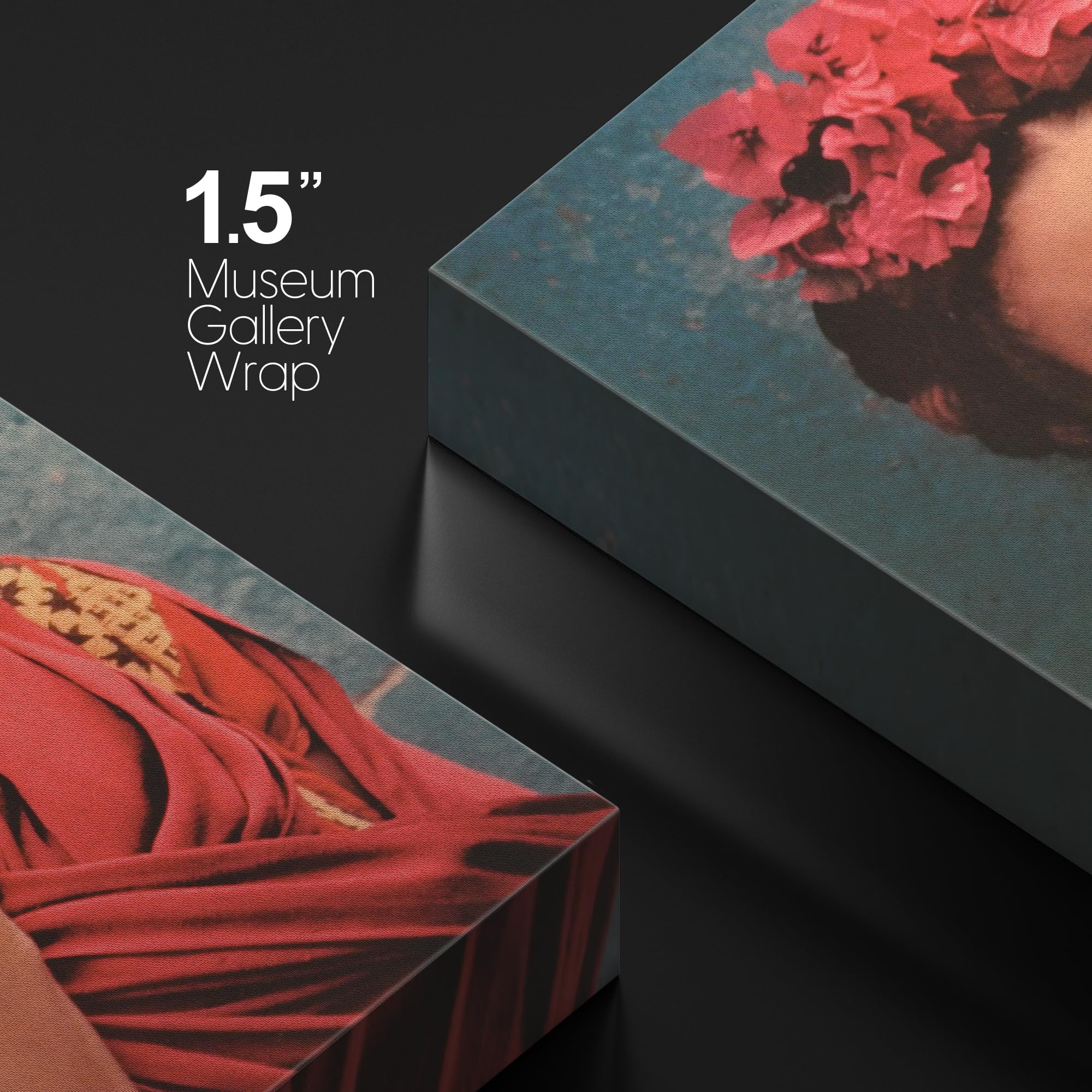 Wall26 Canvas Print Wall Art Mexican Master Artist Frida Kahlo In Flower Headpiece Historic Classic Photography Realism Traditio