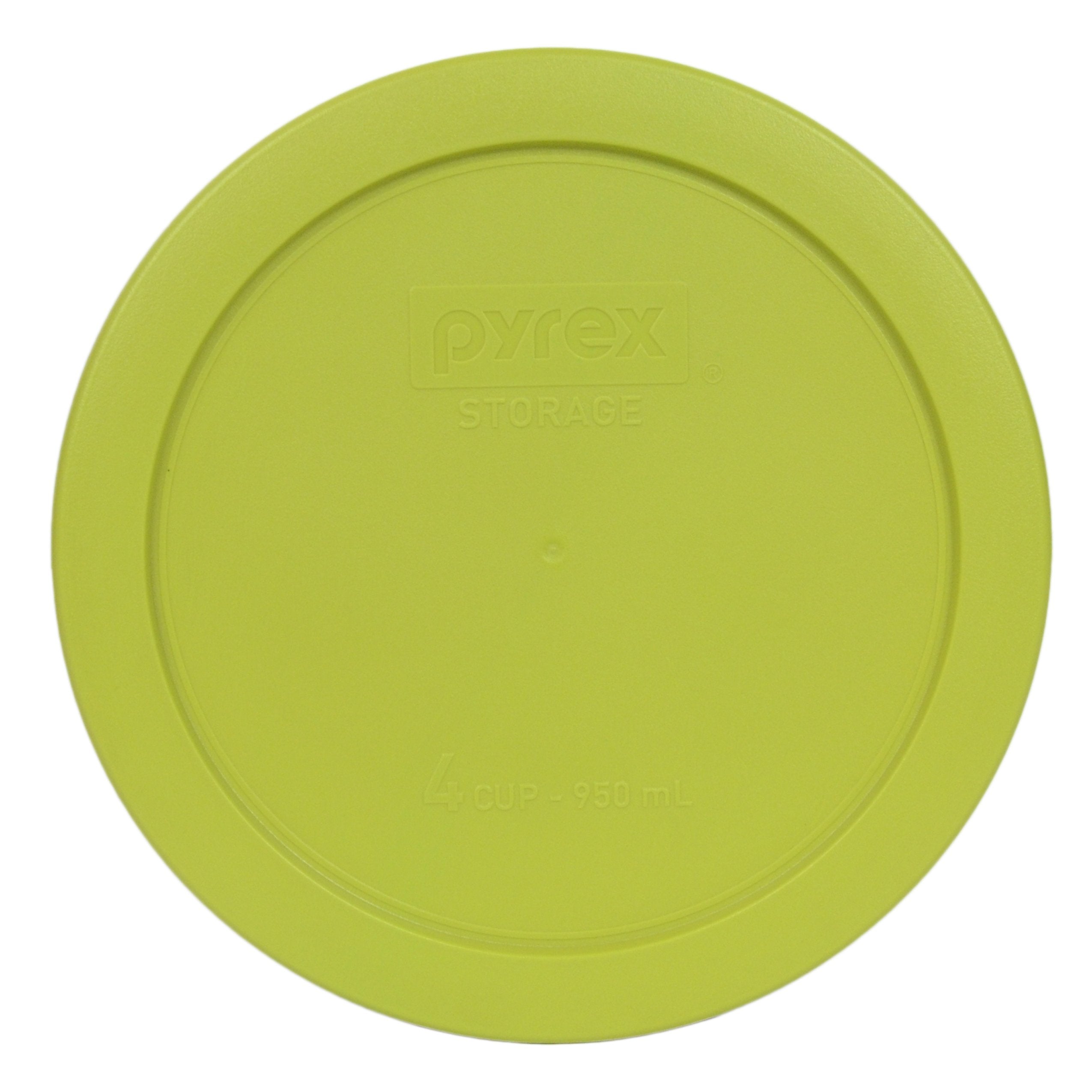 Pyrex 7201-Pc Round 4 Cup Storage Lid For Glass Bowls (1, Edamame Green)