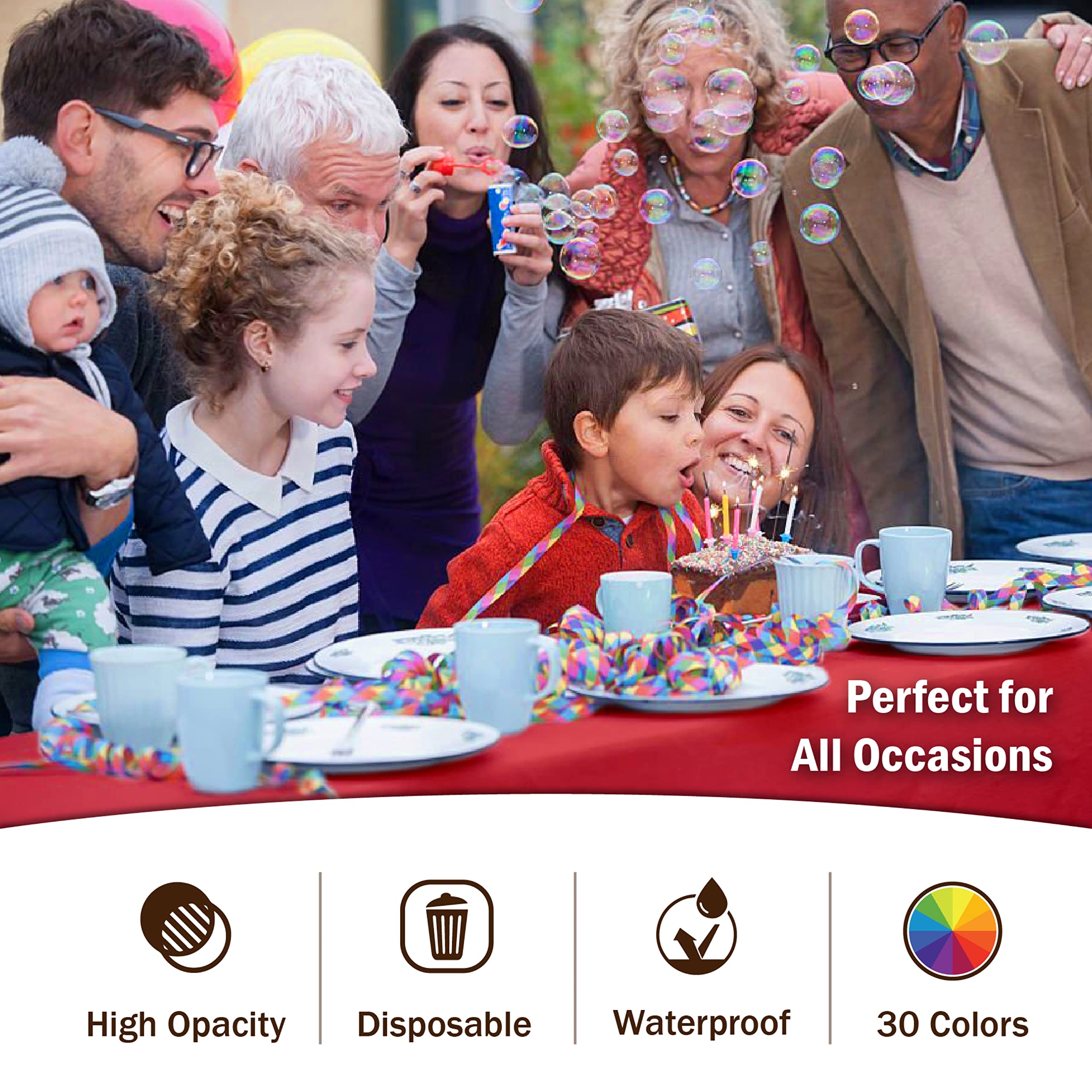 Exquisite Burgundy Round Tablecloths In Bulk 48 Pack Burgundy Plastic Disposable Table Cloth 84 Inch Tablecloth Plastic Table Cl