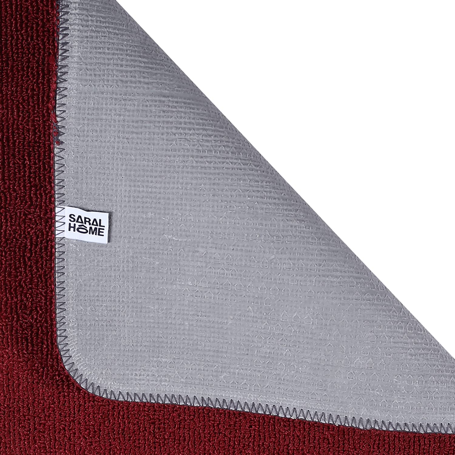 Saral Home Rectangular Solid Soft Pp Yarn Durable & Washable Multipurpose Doormat For Home/Kitchen/Living Area/Office Entrance W