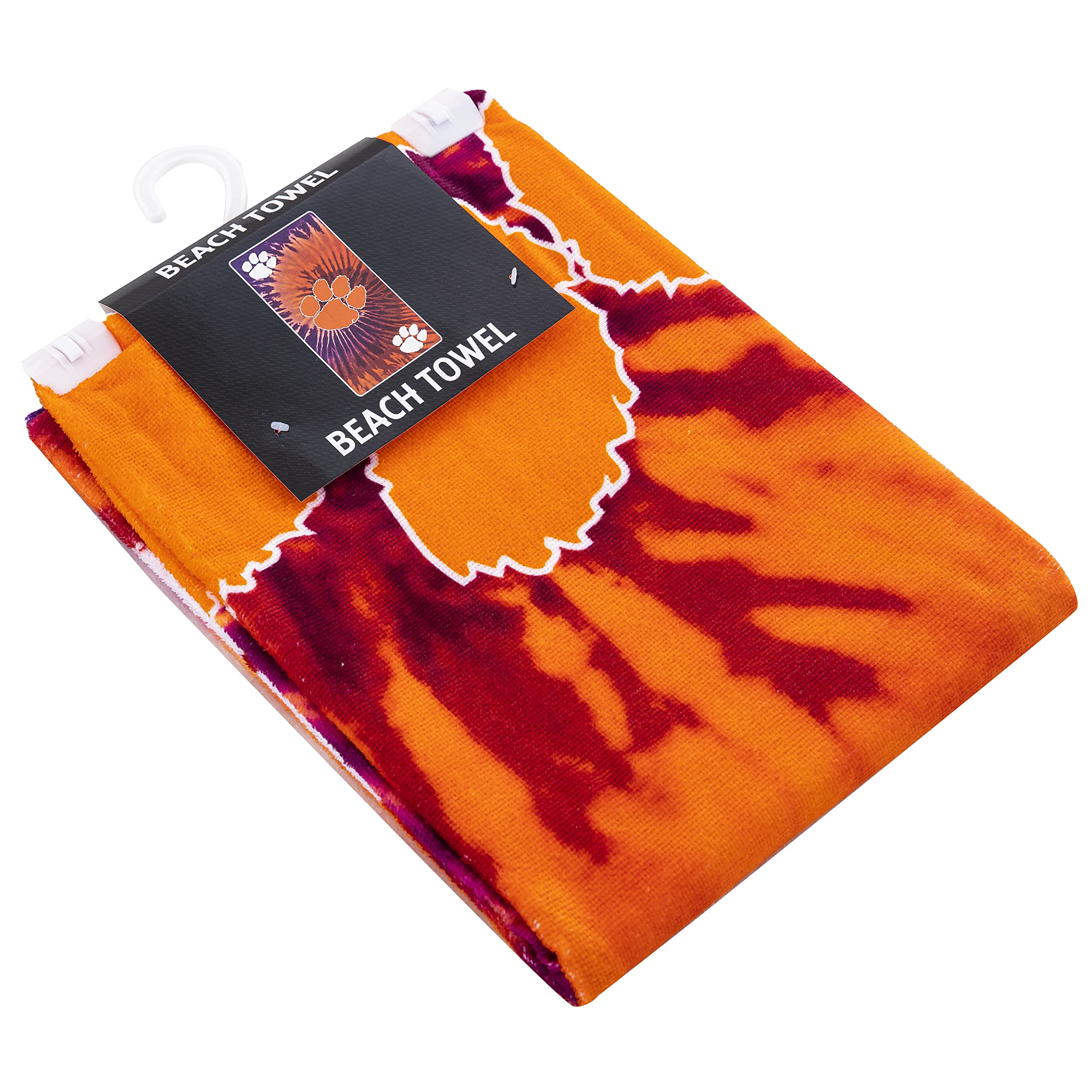 clemson Psychedelic Beach Towel(D0102H94VS7)