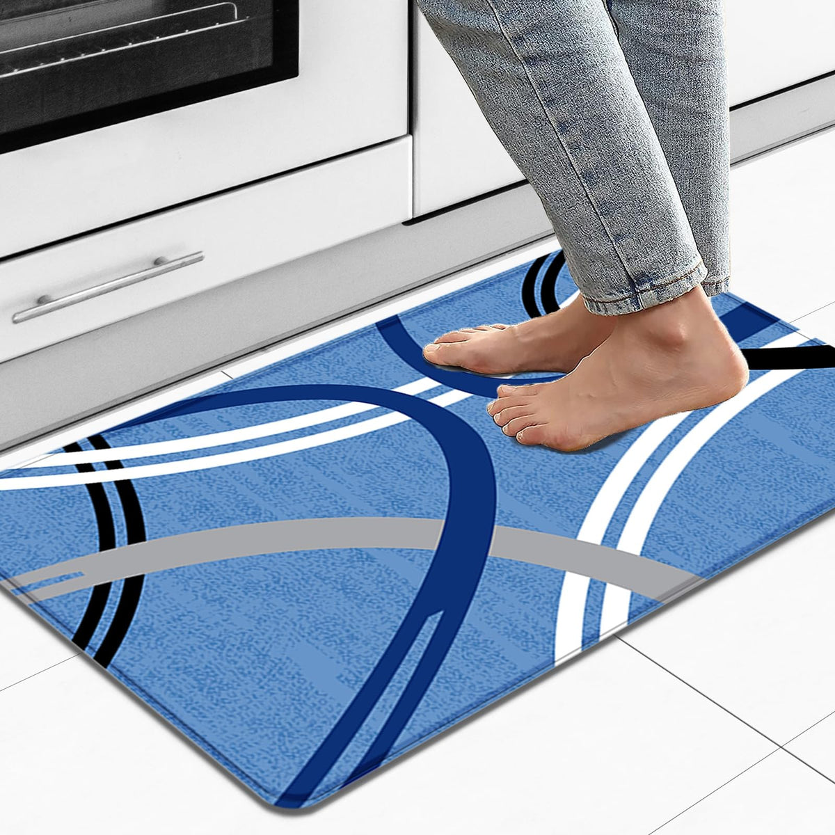 Artnice Anti-Fatigue Kitchen Mats For Floor, Stain Resistant Kitchen Rugs Non-Slip, Waterproof Memory Foam Comfort Standing Mat