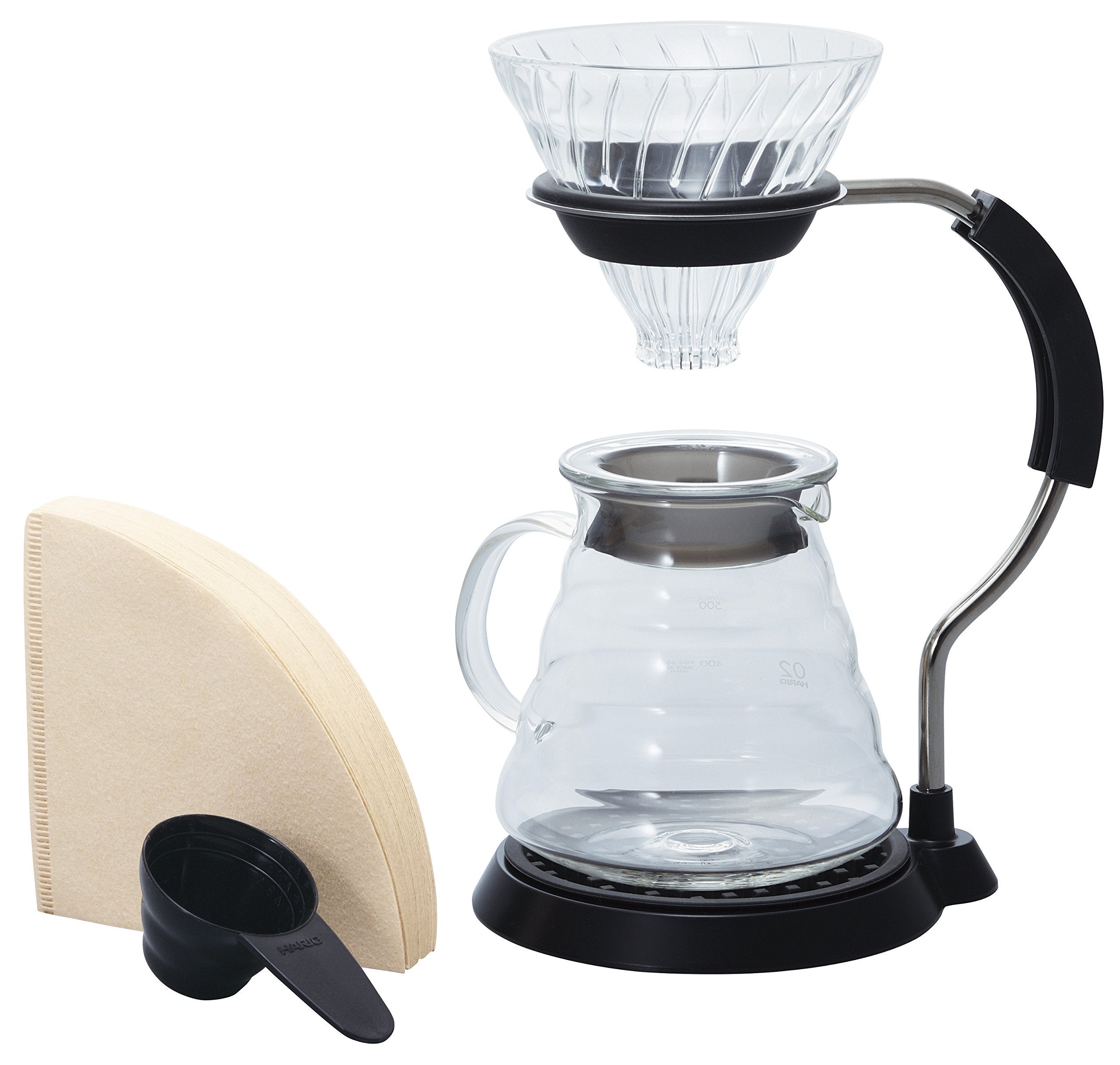 Hario V60 Arm Stand With Glass Dripper Pour Over Set