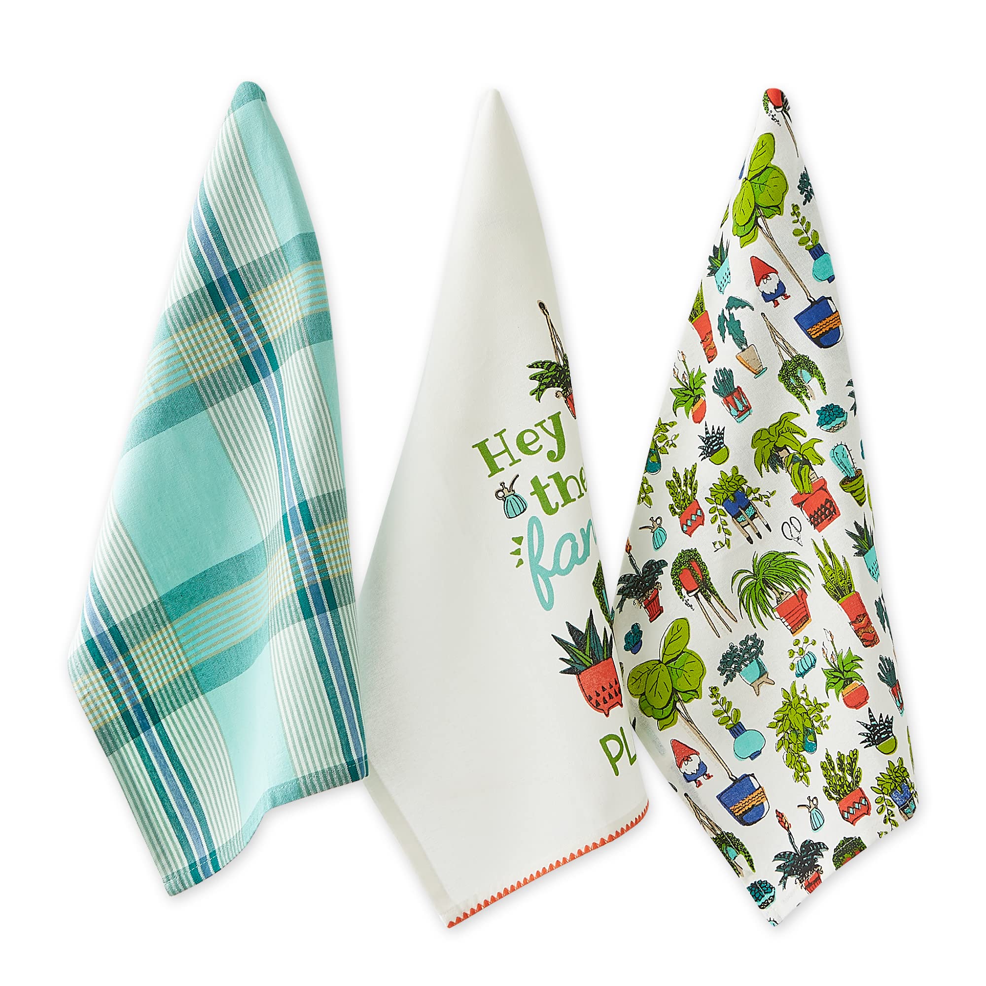 HEY THERE FANCY PLANTS DISHTOWEL SET/3