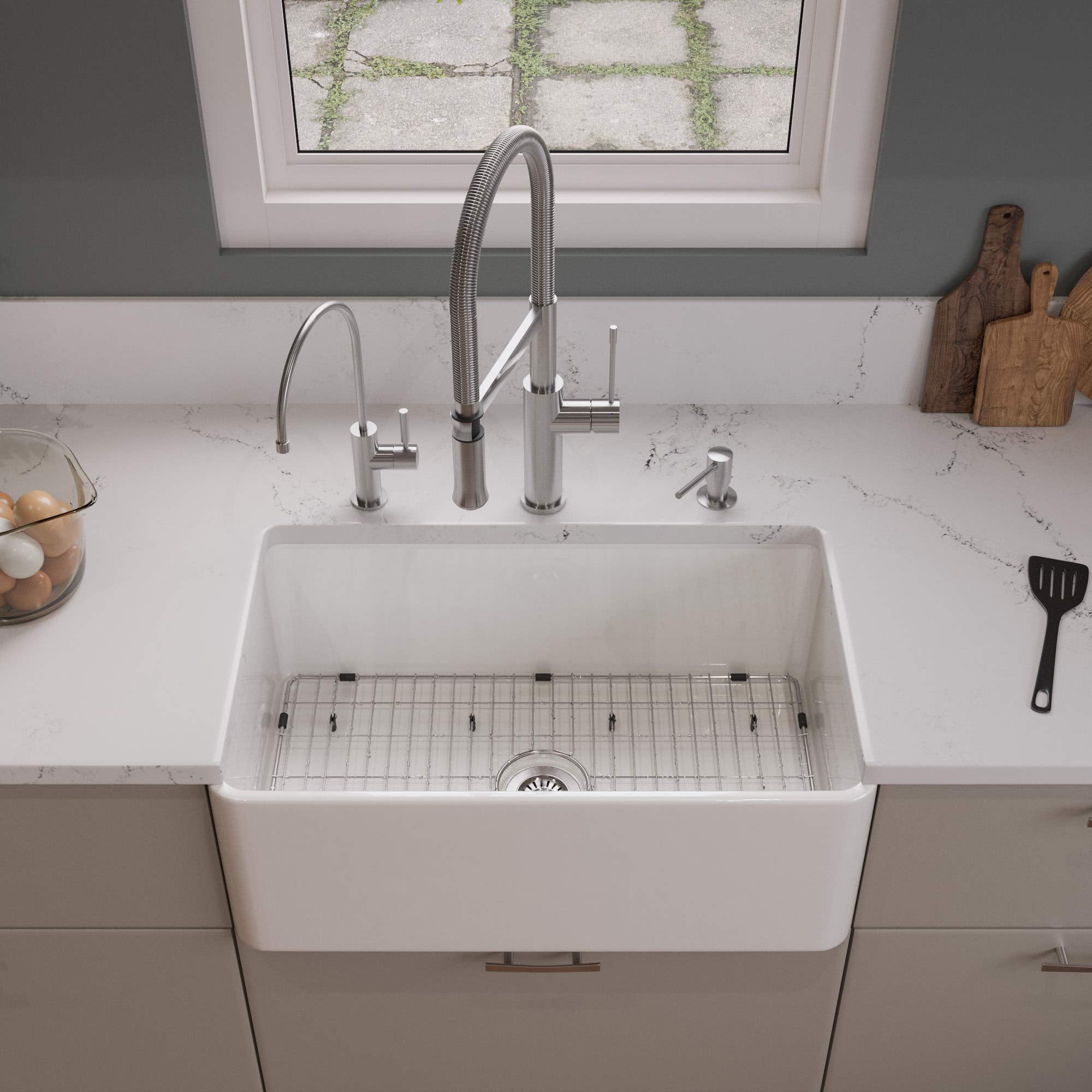 Alfi Brand Abf3018-Gm Kitchen Sink, Grey Matte