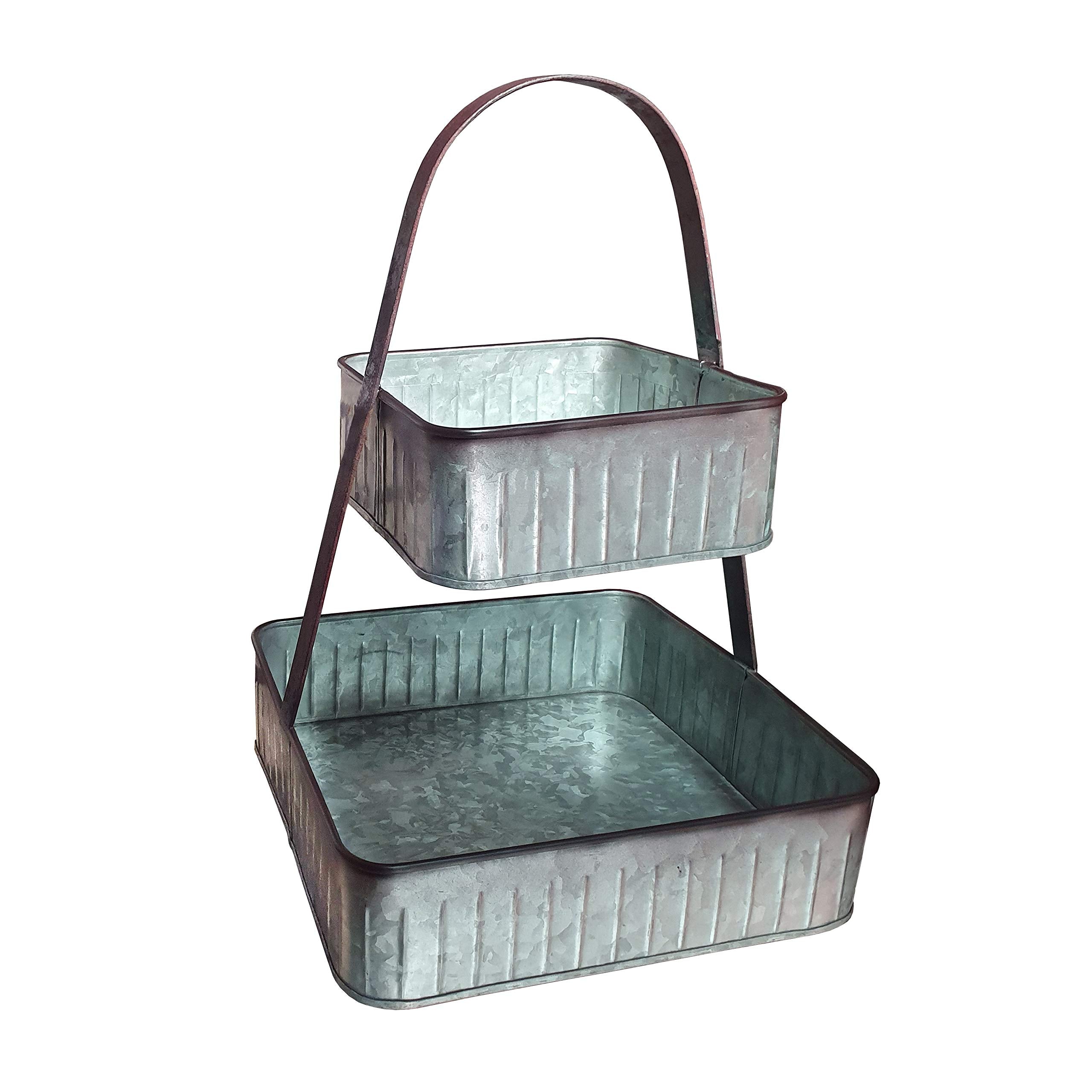 Two-Tiered Corrugated Square Tray
