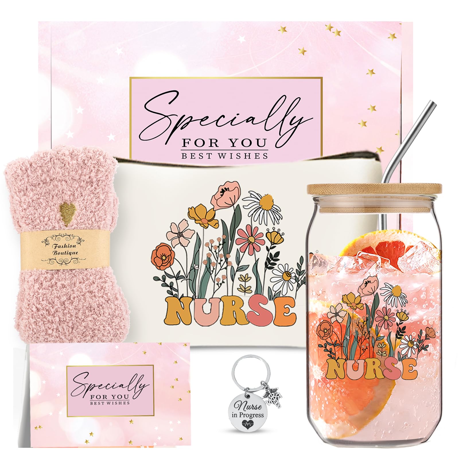 DHQH Nurse Gifts for Women, Appreciation, Week ,Graduation, Birthday, Thanks You Gifts Box for Nursing, RN, Nurse Practitioner, 