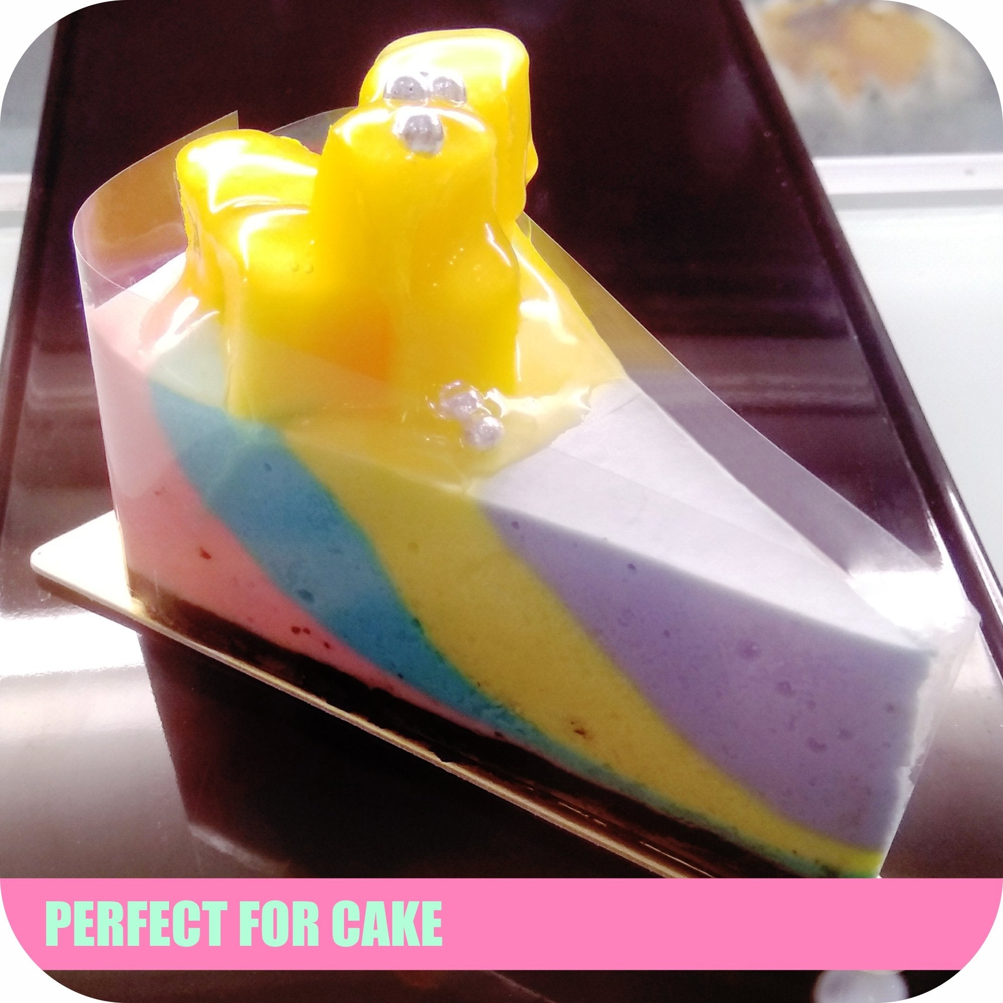 Cake Collar, Gucuji Chocolate Mousse And Cake Decorating Acetate Sheet Clear Acetate Roll 125 Micron (2.4 X 394 Inch)