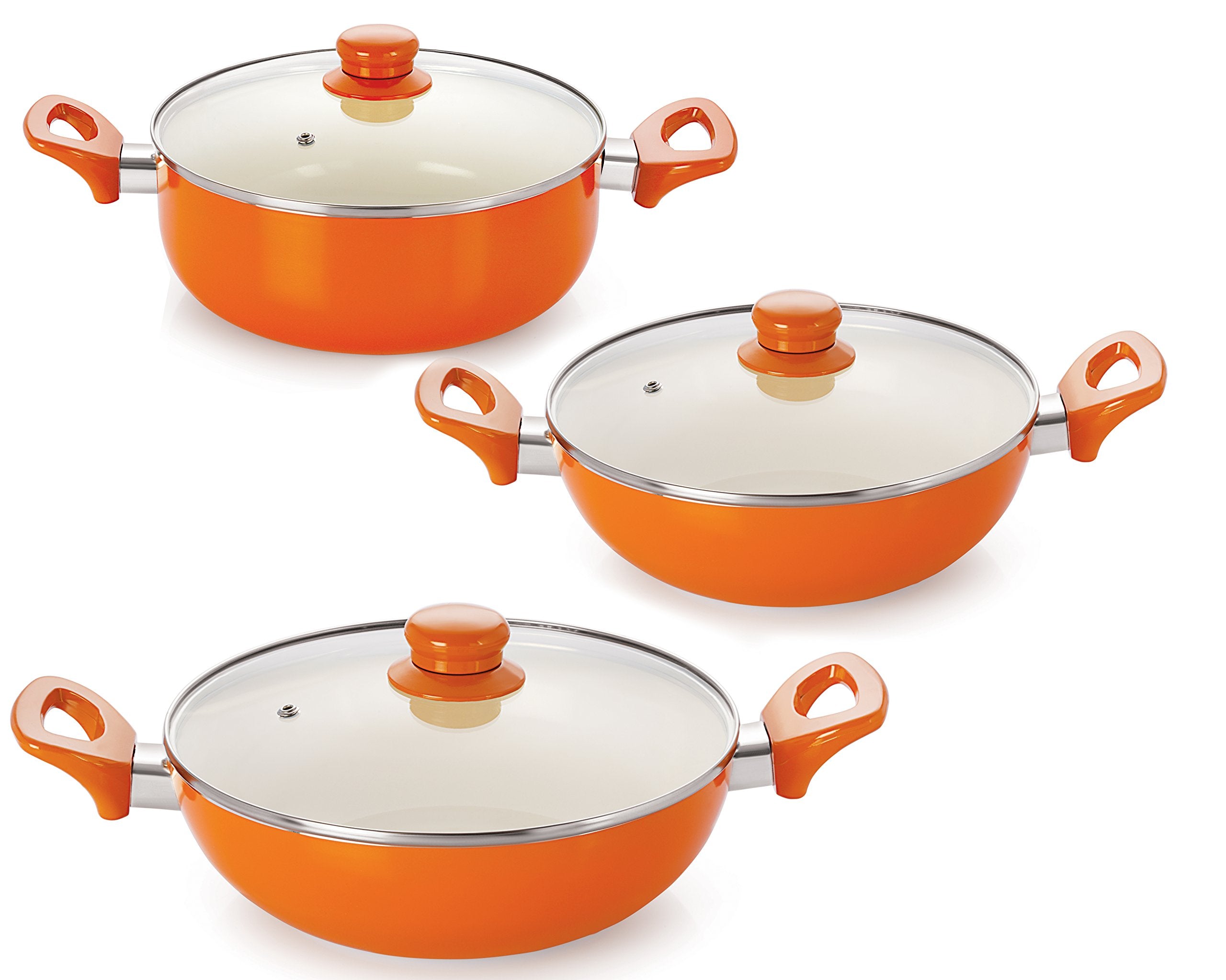 Nirlon NonStick Stylish Ceramic Cookware Gift Set