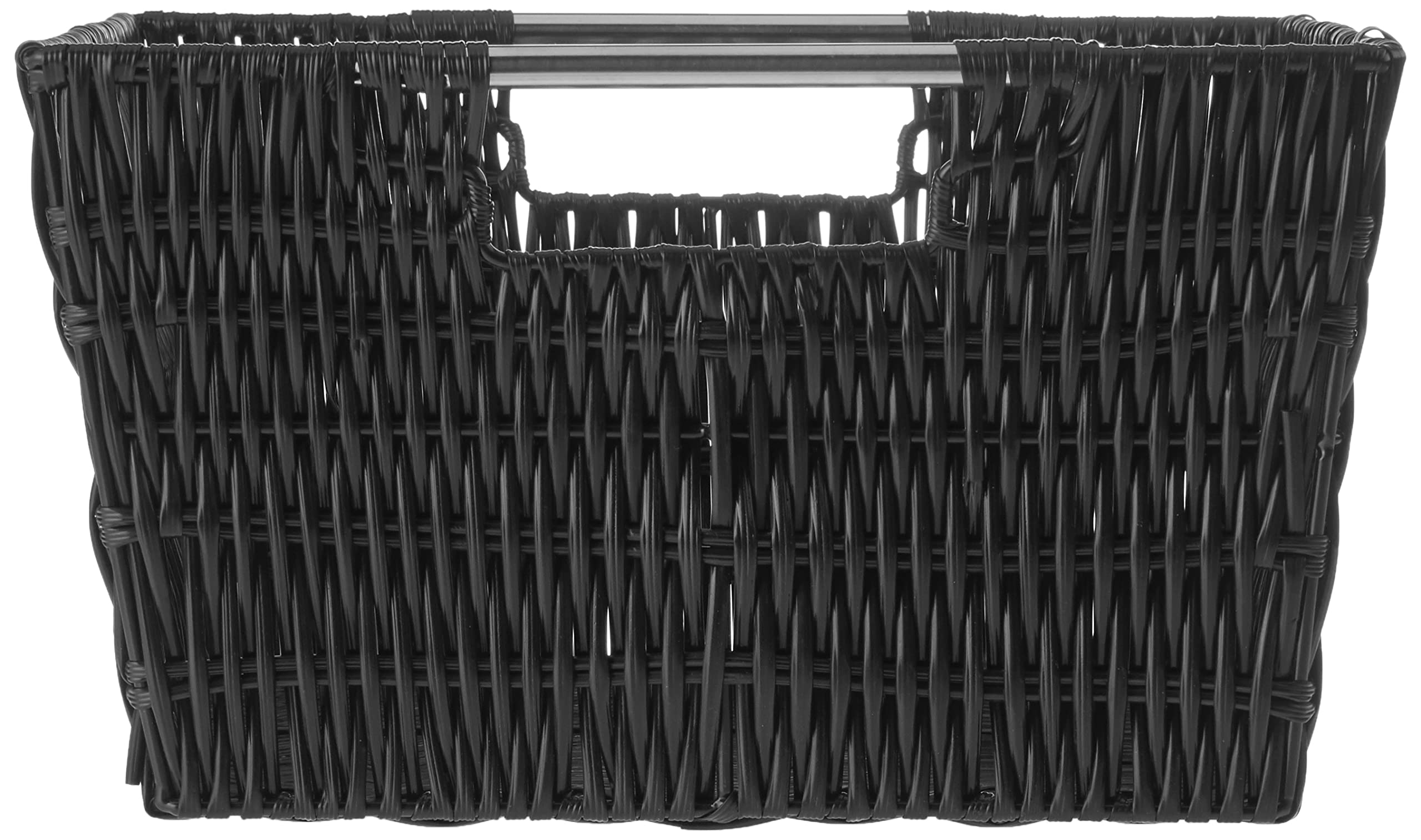 Whitmor Rattique Storage Baskets - Black - (3 Piece Set)