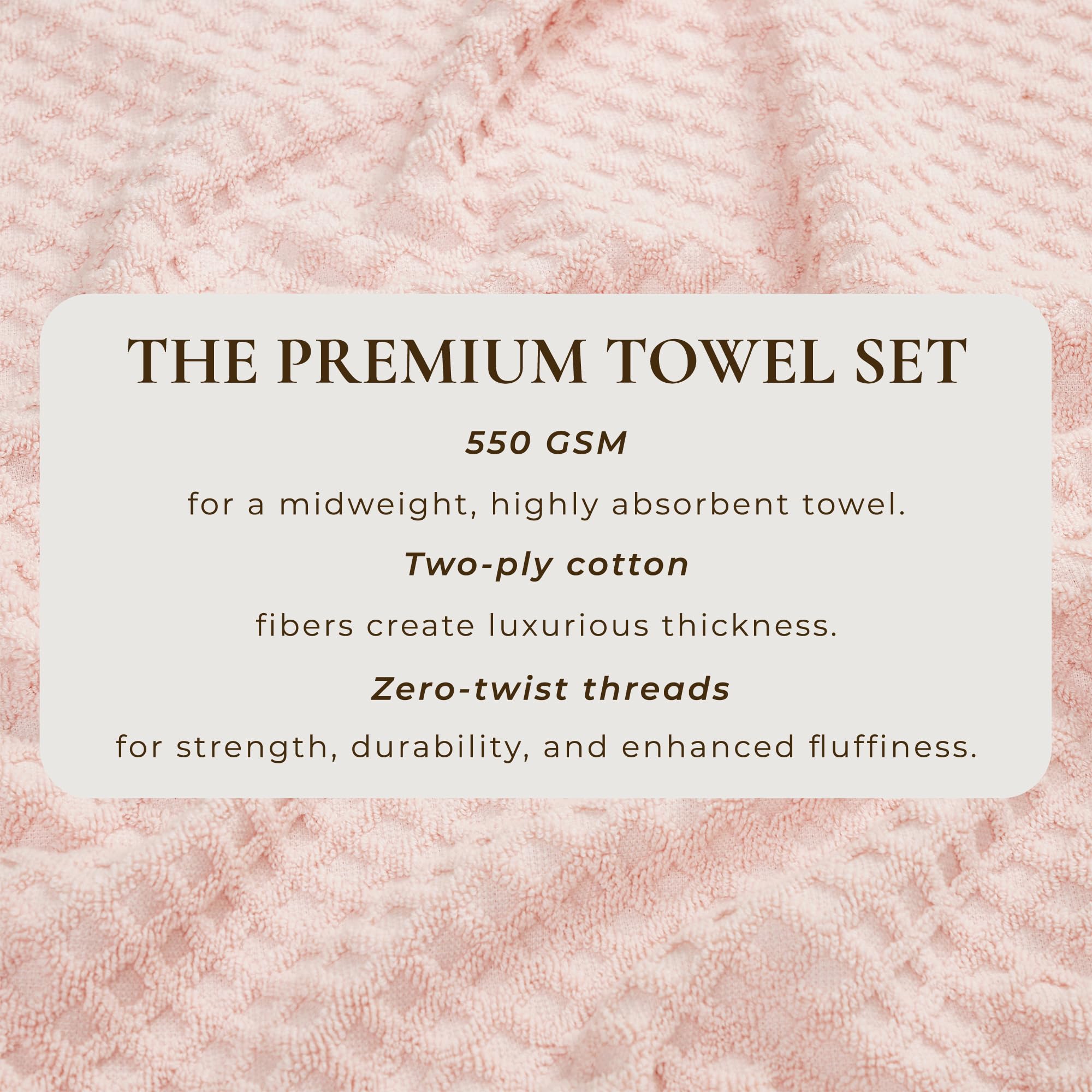 Great Bay Home 100% Cotton Pink Bath Towel Set  4 Soft Bath Towels (30 X 52 Inches)  Highly Absorbent, Quick Dry Bath Towels  Gr