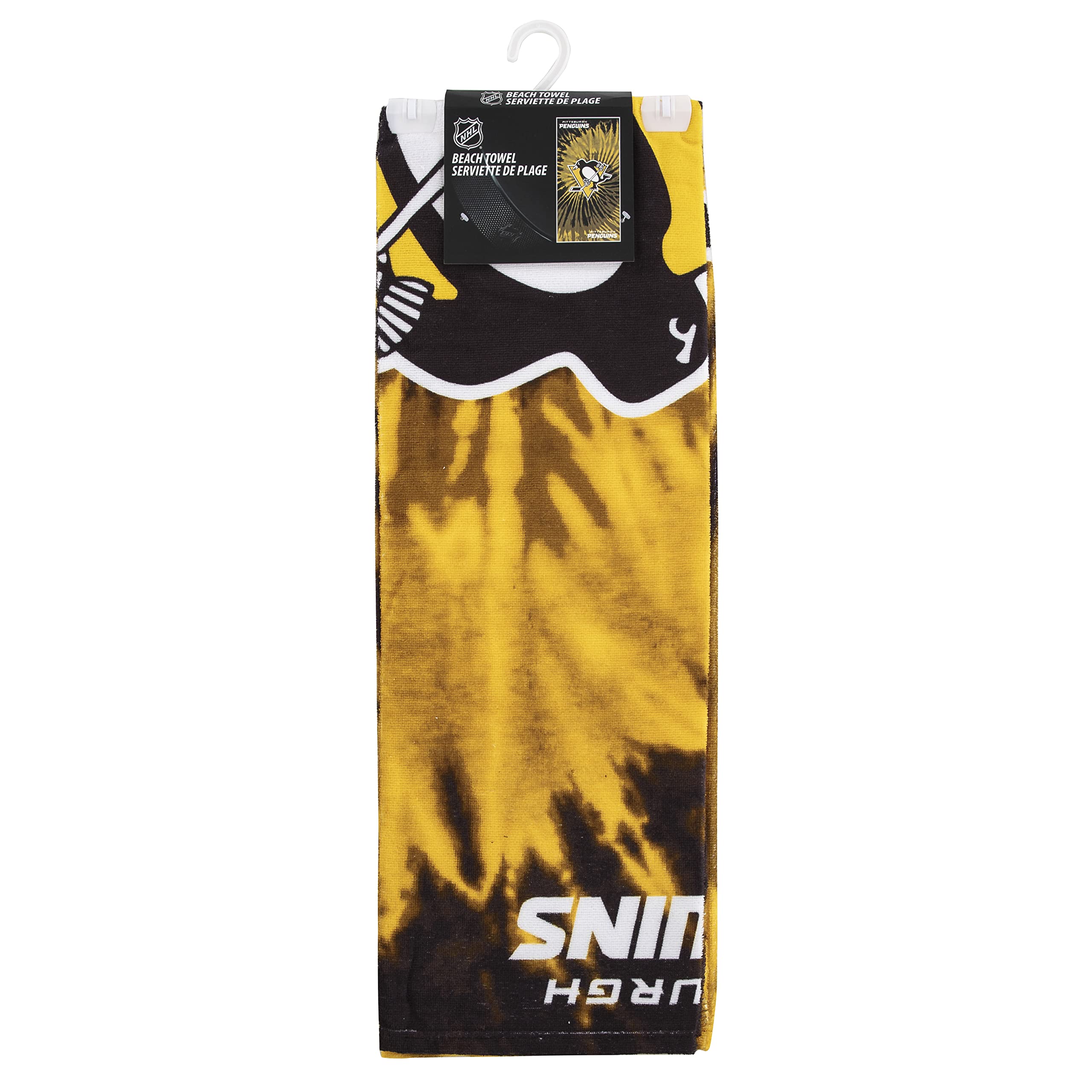 Northwest The Company NHL Pittsburgh Penguins Beach Towel  30'' x 60''  Psychedelic