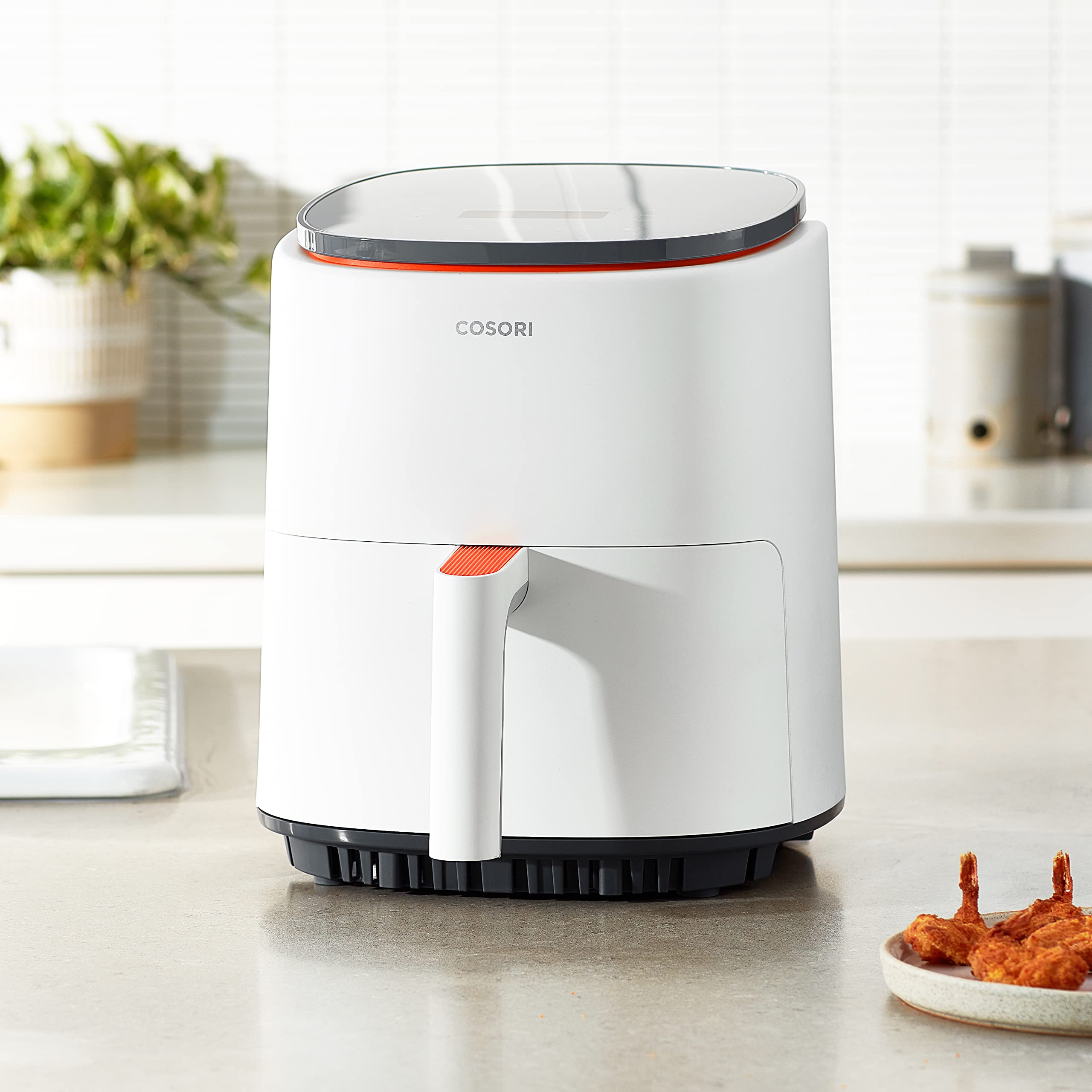 COSORI Air Fryer 4 Qt  7 Cooking Functions Airfryer  150+ Recipes on Free App  97% less fat Freidora de Aire  Dishwasher-safe  Designed for 1-3 People  Lite 4.0-Quart Smart Air Fryer  White