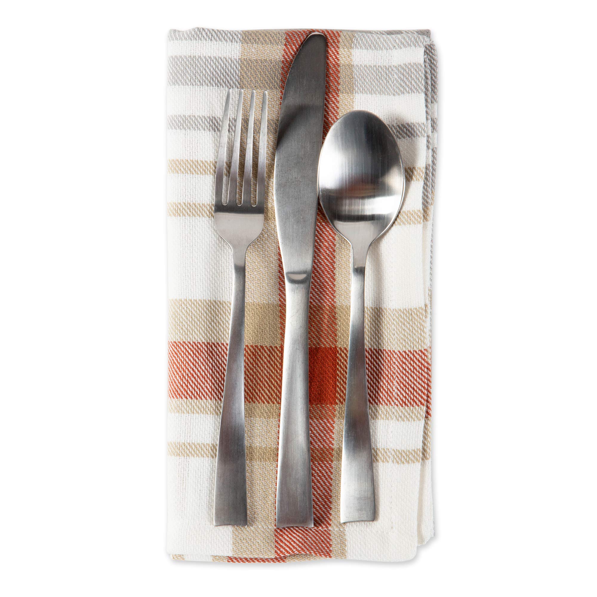 DII Thanksgiving Cozy Picnic  Plaid Napkin Set