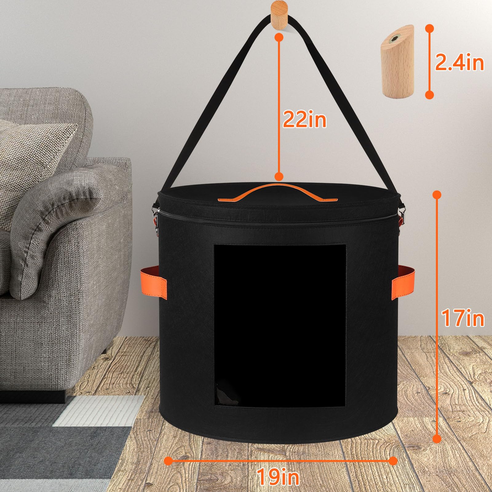Kushon Oversized Hat Storage Box For Women & Men