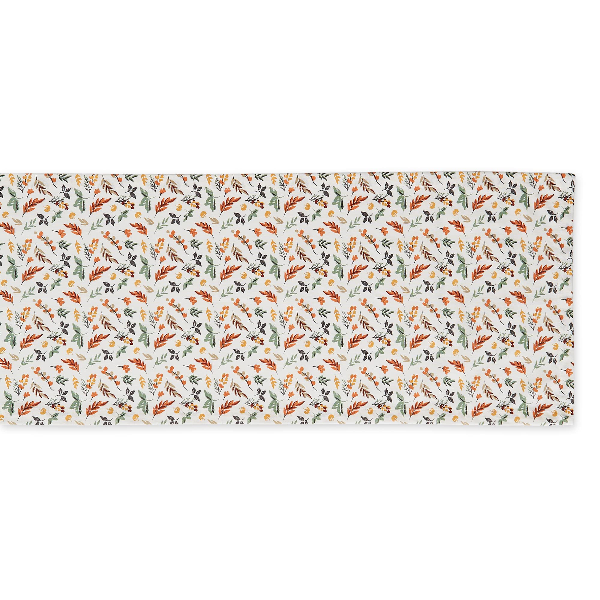CRISP LEAVES PRINTED TABLE RUNNER 14x72