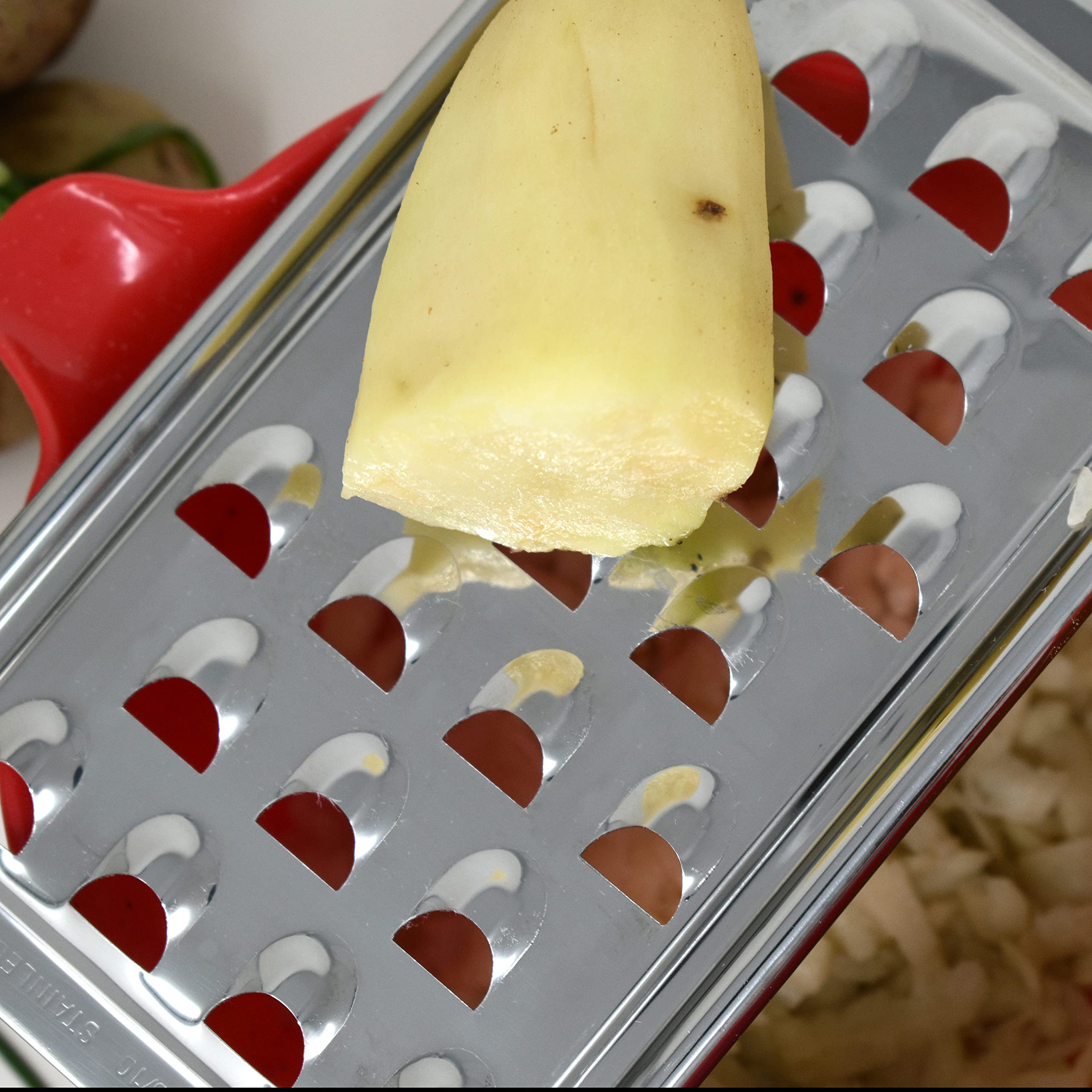Norpro Stainless Steel Potato Grater, 1-Pack, Silver, Model 355, Durable Kitchen Tool