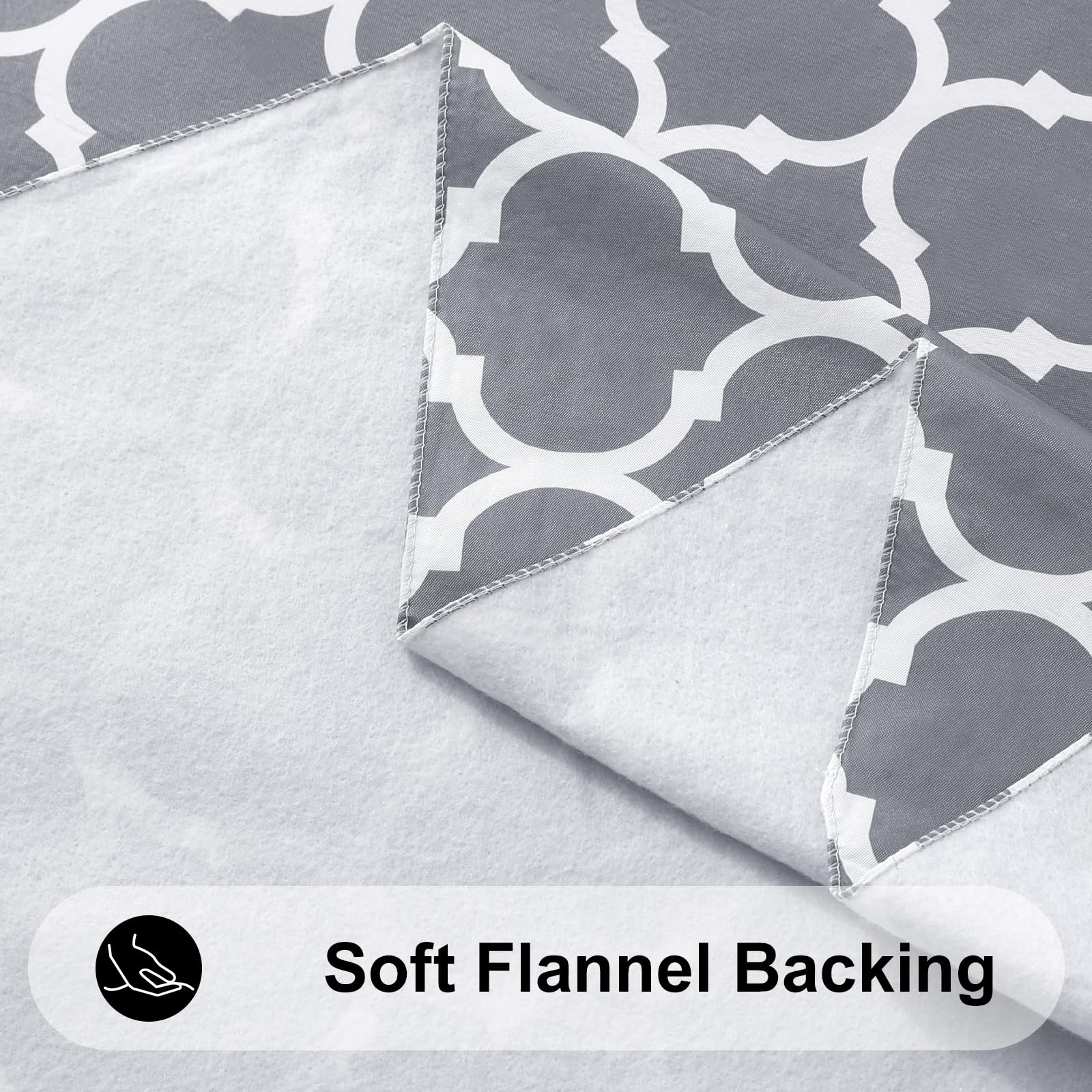 Smiry Round Plastic Table Cloth, Waterproof Vinyl Tablecloth With Flannel Backing For Round Tables, Wipeable & Spillproof For Di